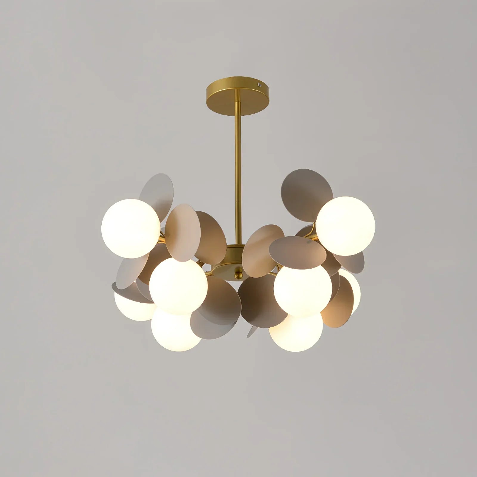 Nexen Multicolored Flower Branch Chandelier Living Room - Lamp Copper