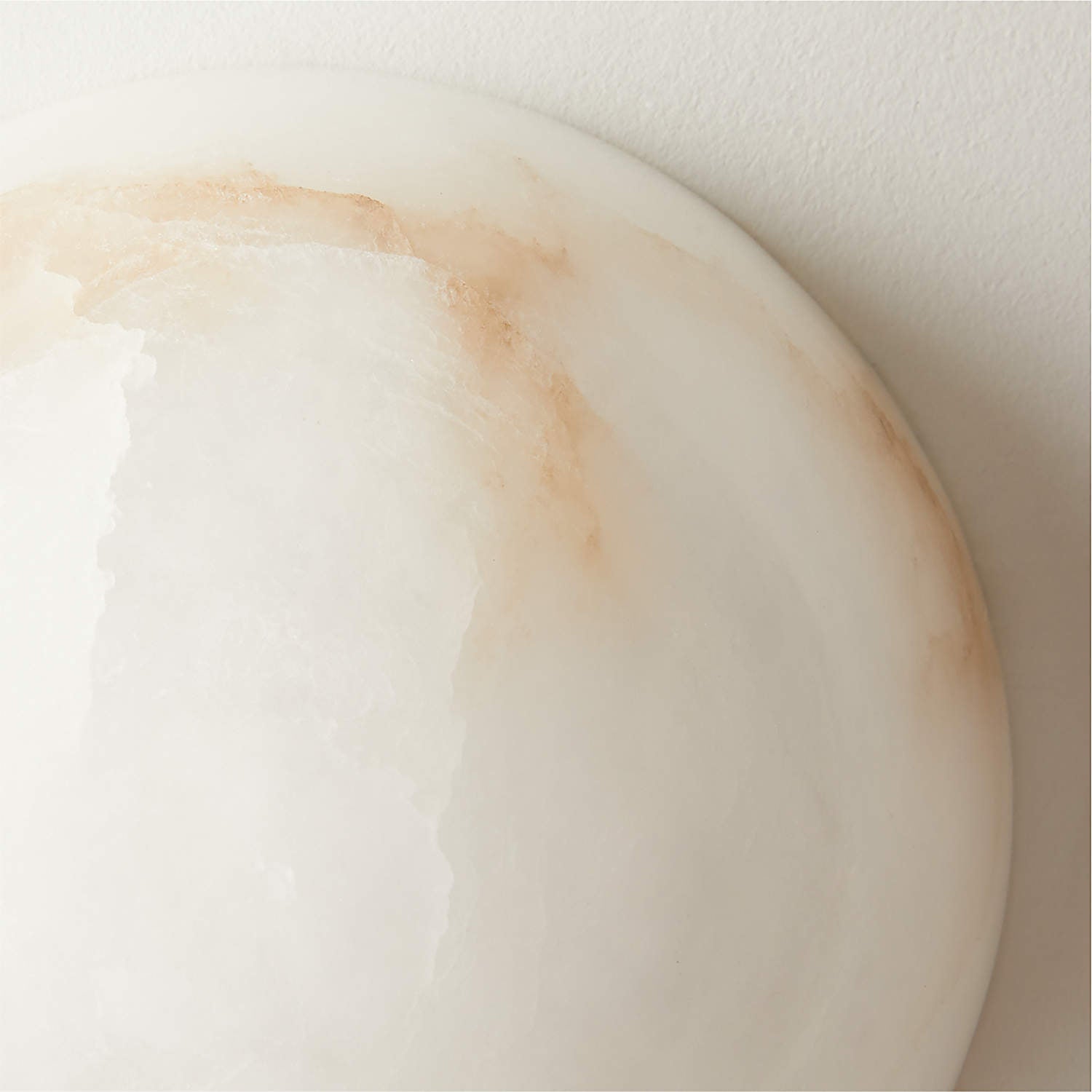 Grex Minimalist Round Alabaster Wall Lamp - Lamp Copper
