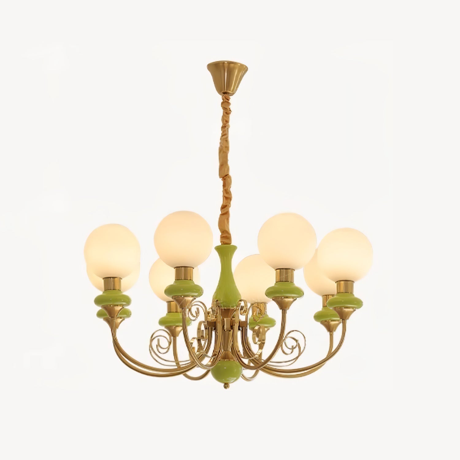 Evanthe Chandelier Glass - Lamp Copper