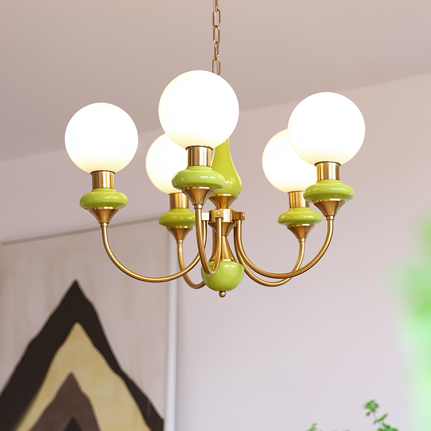 Evanthe Chandelier Glass - Lamp Copper