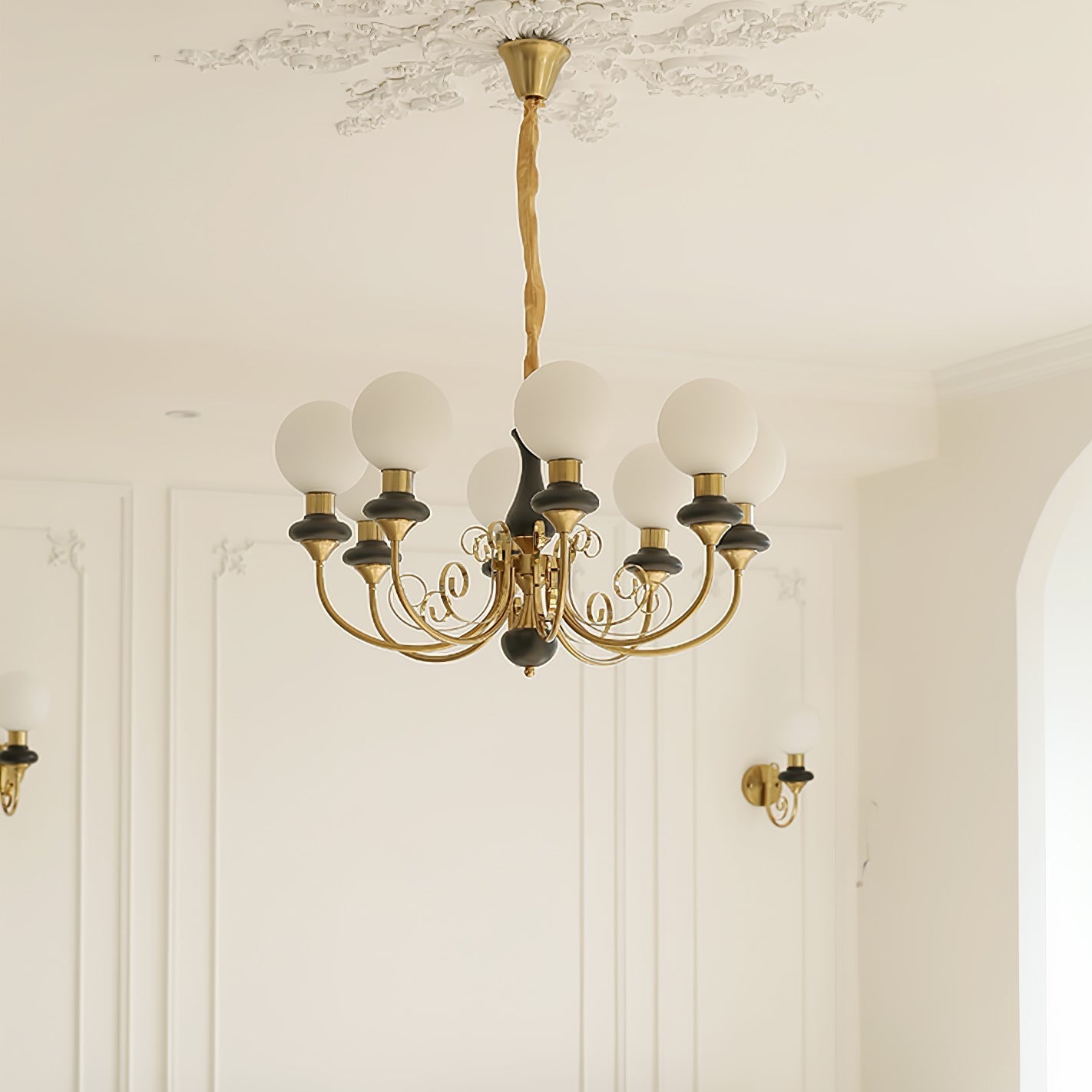 Evanthe Chandelier Glass - Lamp Copper