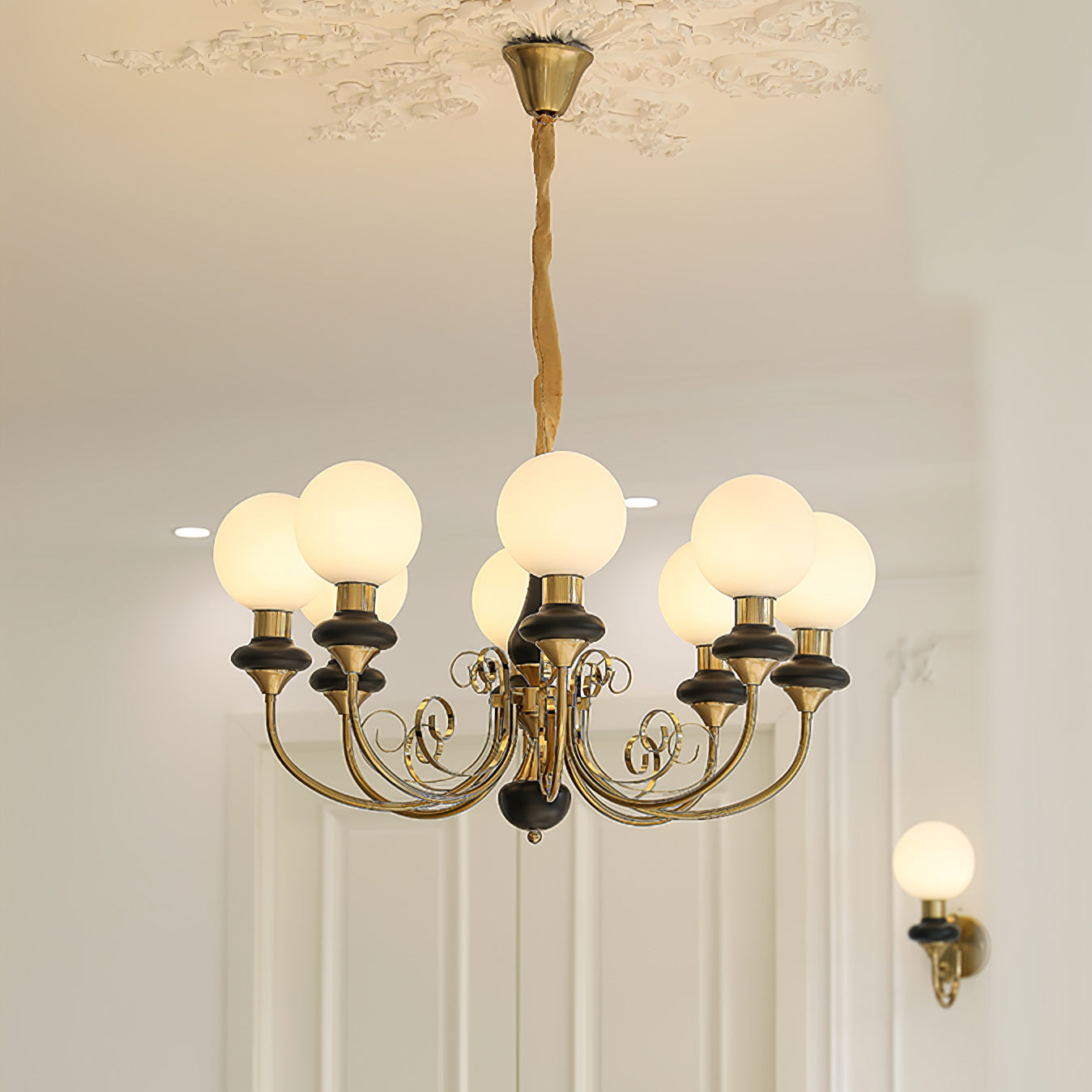 Evanthe Chandelier Glass - Lamp Copper