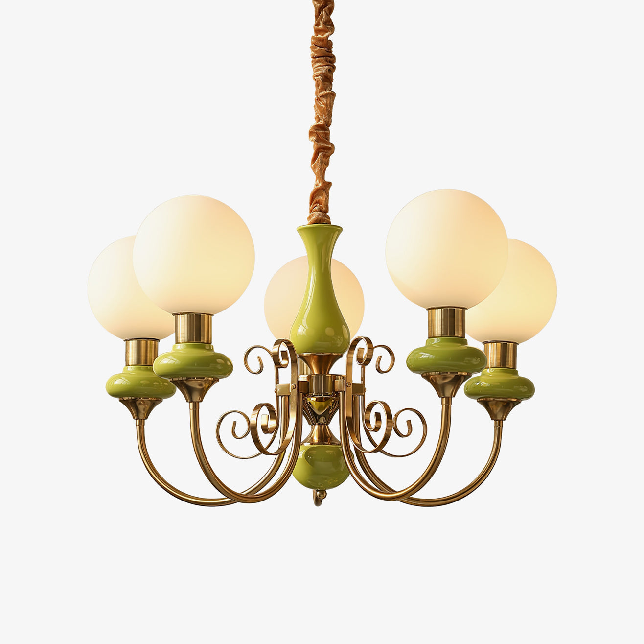 Evanthe Chandelier Glass - Lamp Copper
