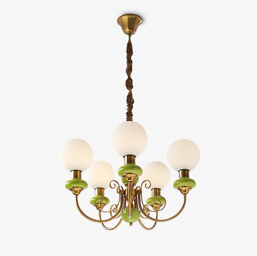 Evanthe Chandelier Glass - Lamp Copper