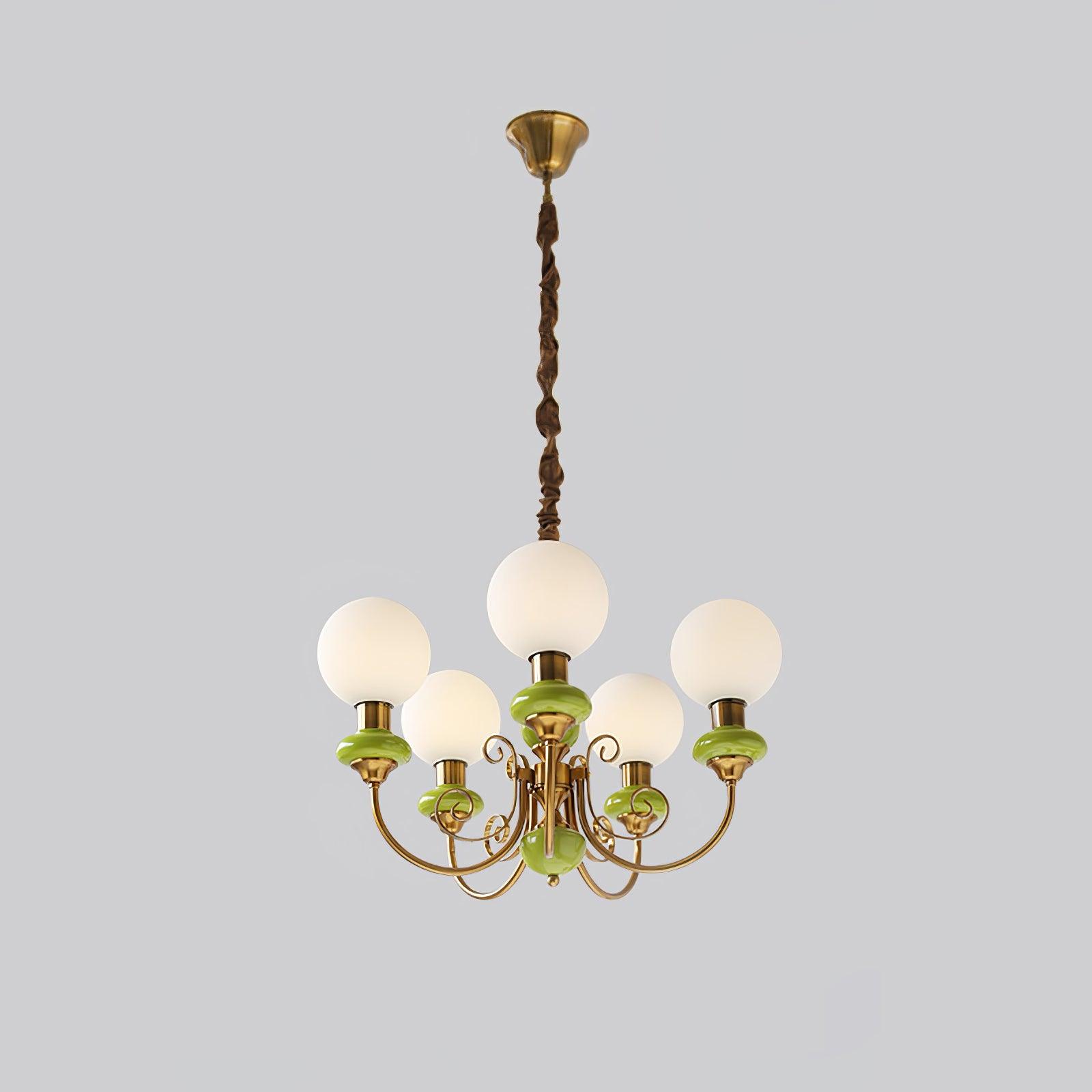 Evanthe Chandelier Glass - Lamp Copper