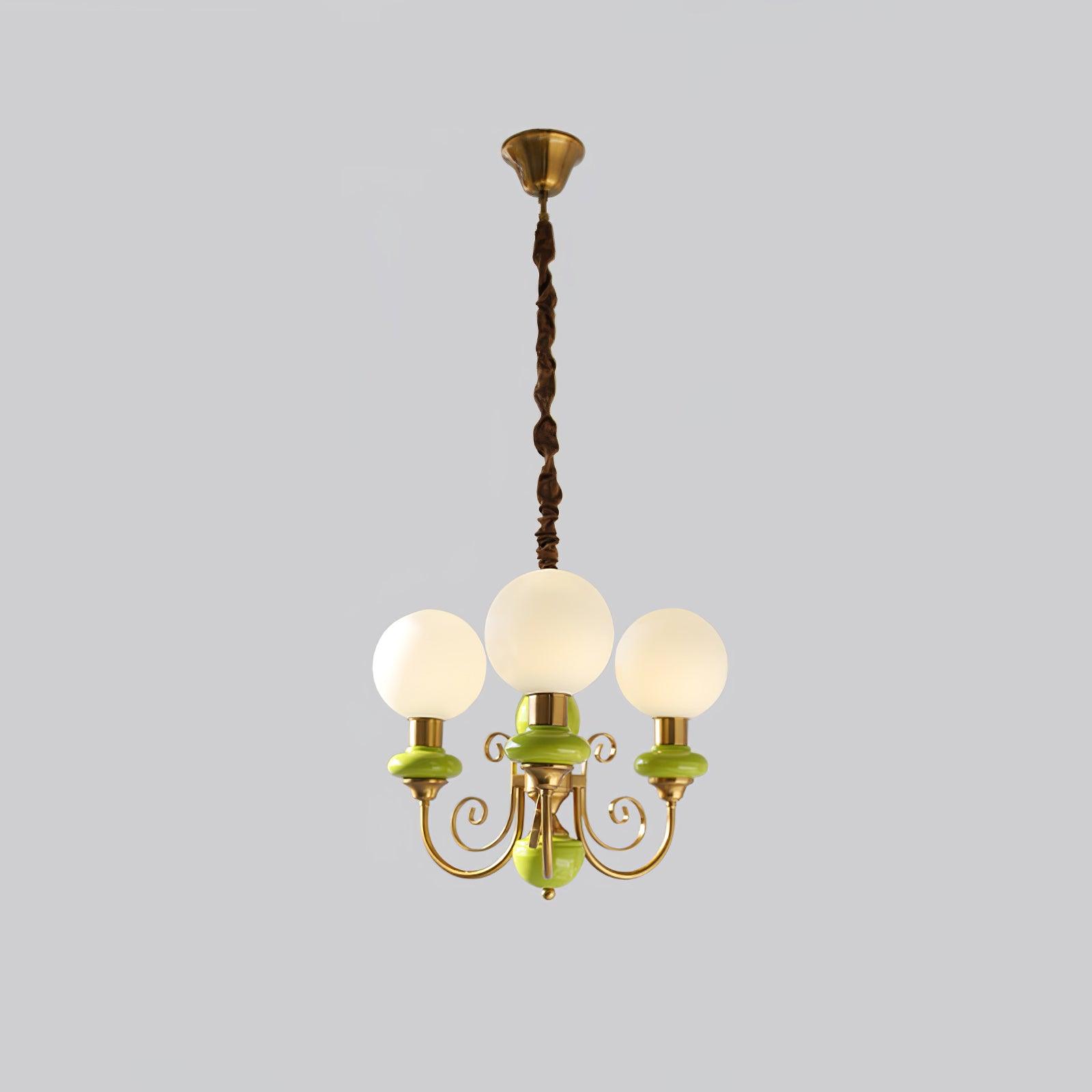 Evanthe Chandelier Glass - Lamp Copper