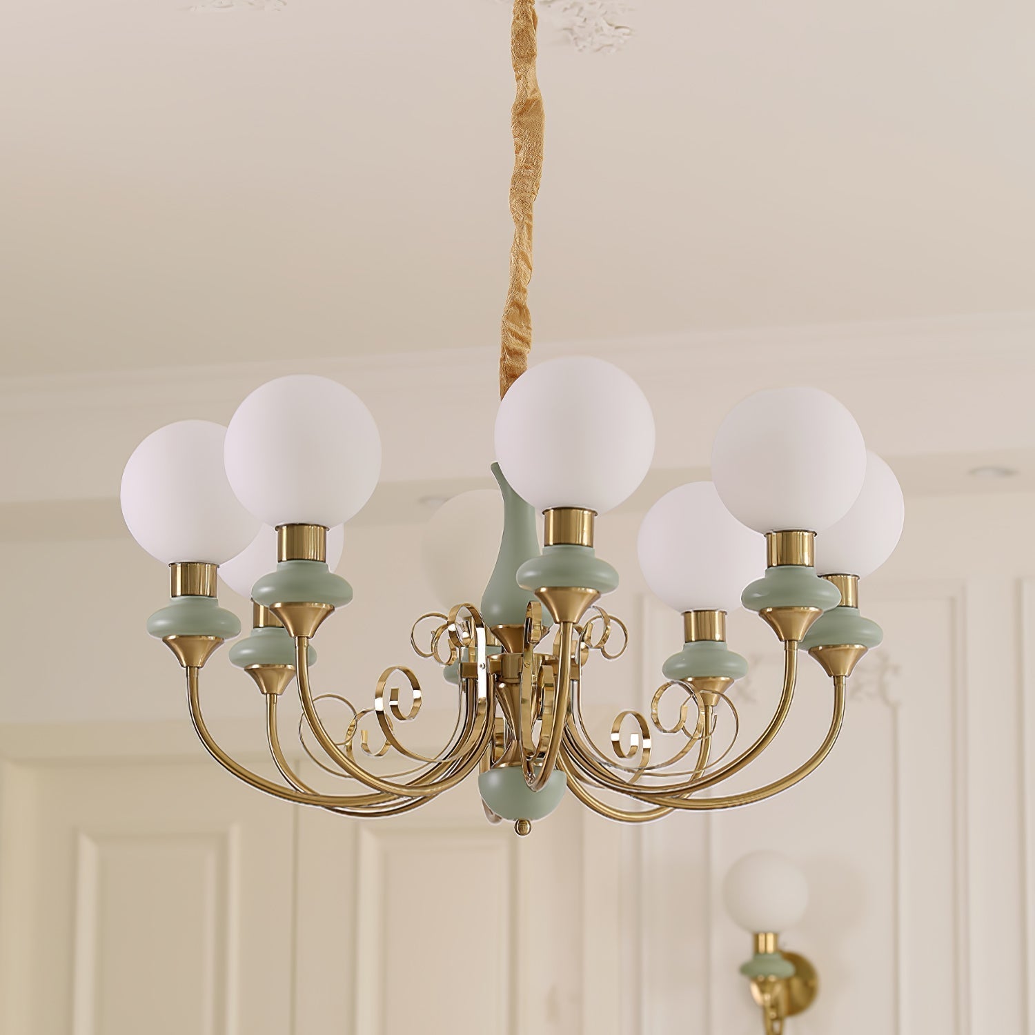 Evanthe Chandelier Glass - Lamp Copper