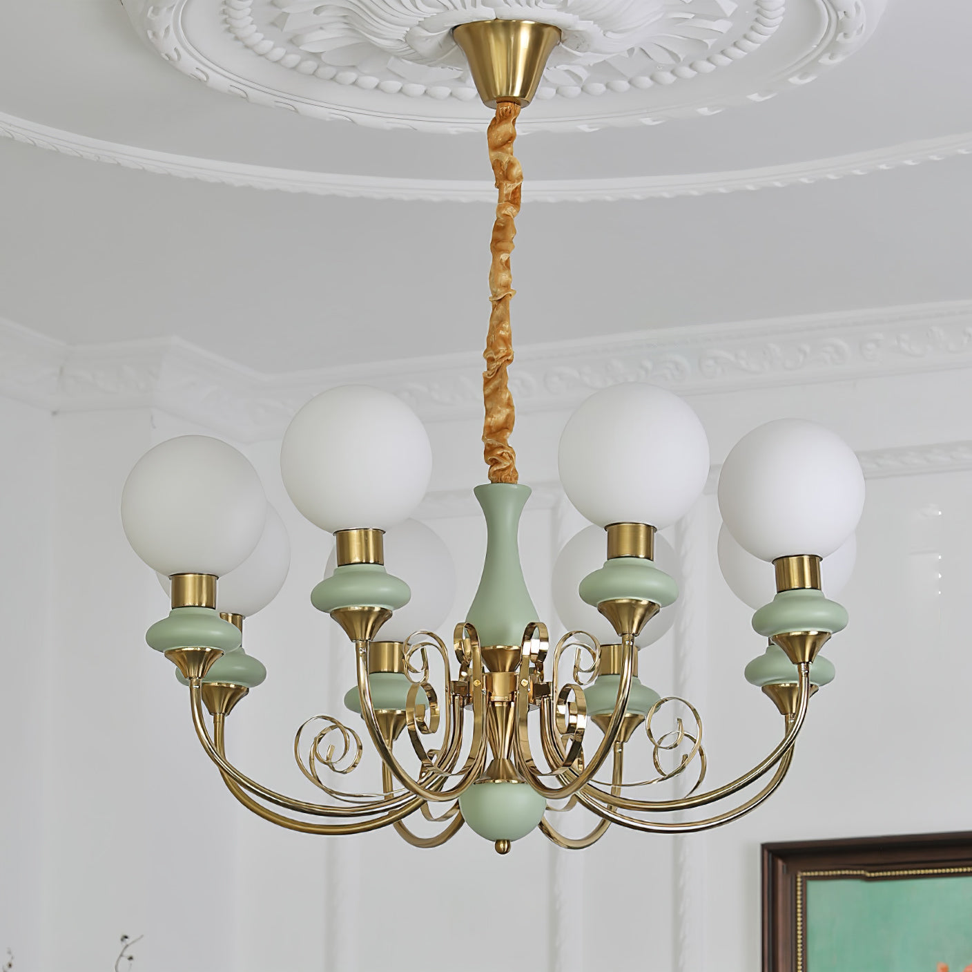 Evanthe Chandelier Glass - Lamp Copper