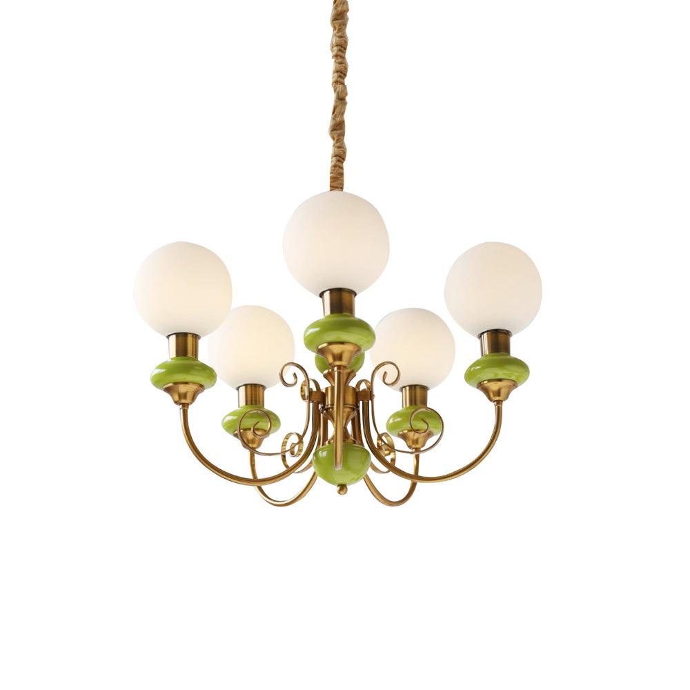 Evanthe Chandelier Glass - Lamp Copper
