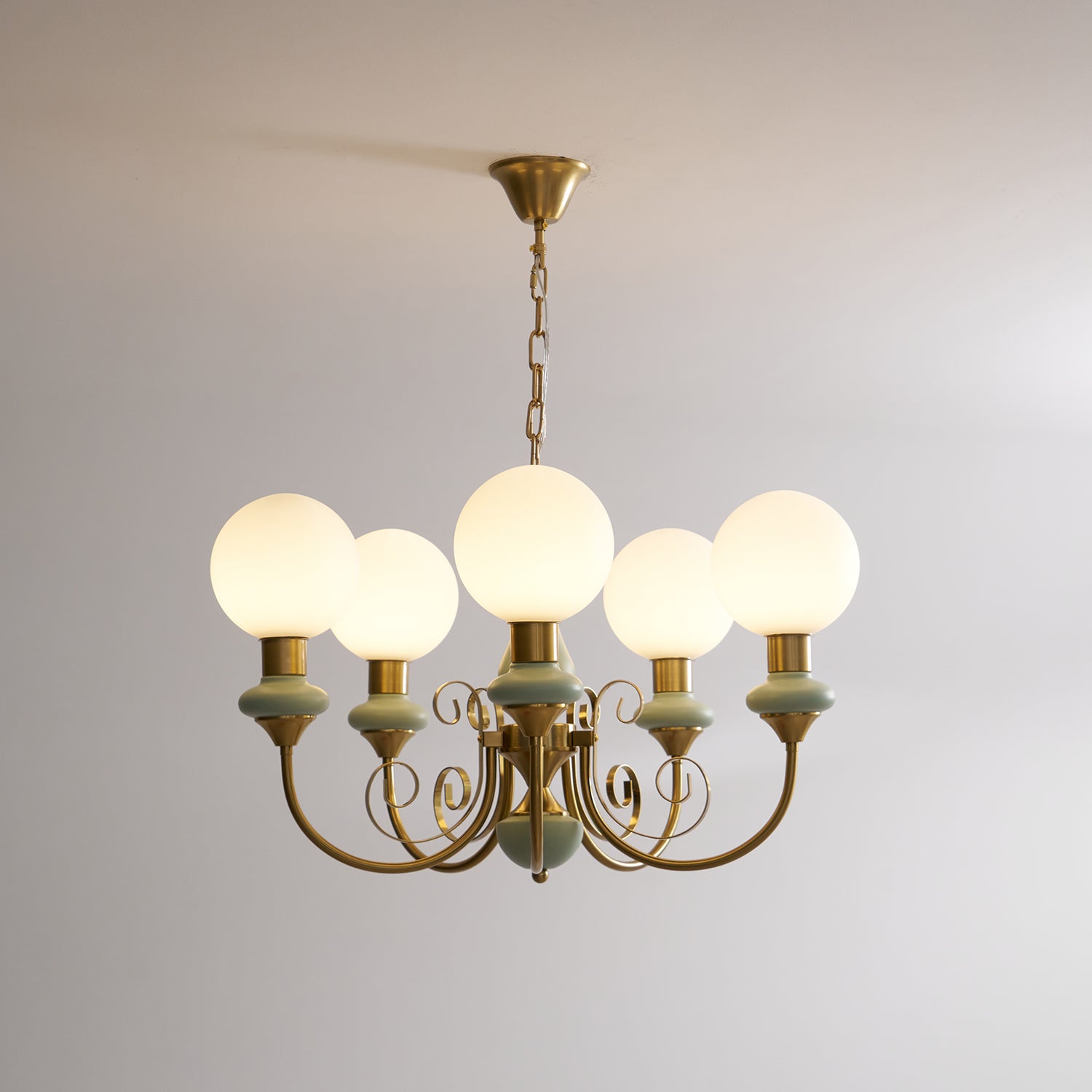 Evanthe Chandelier Glass - Lamp Copper