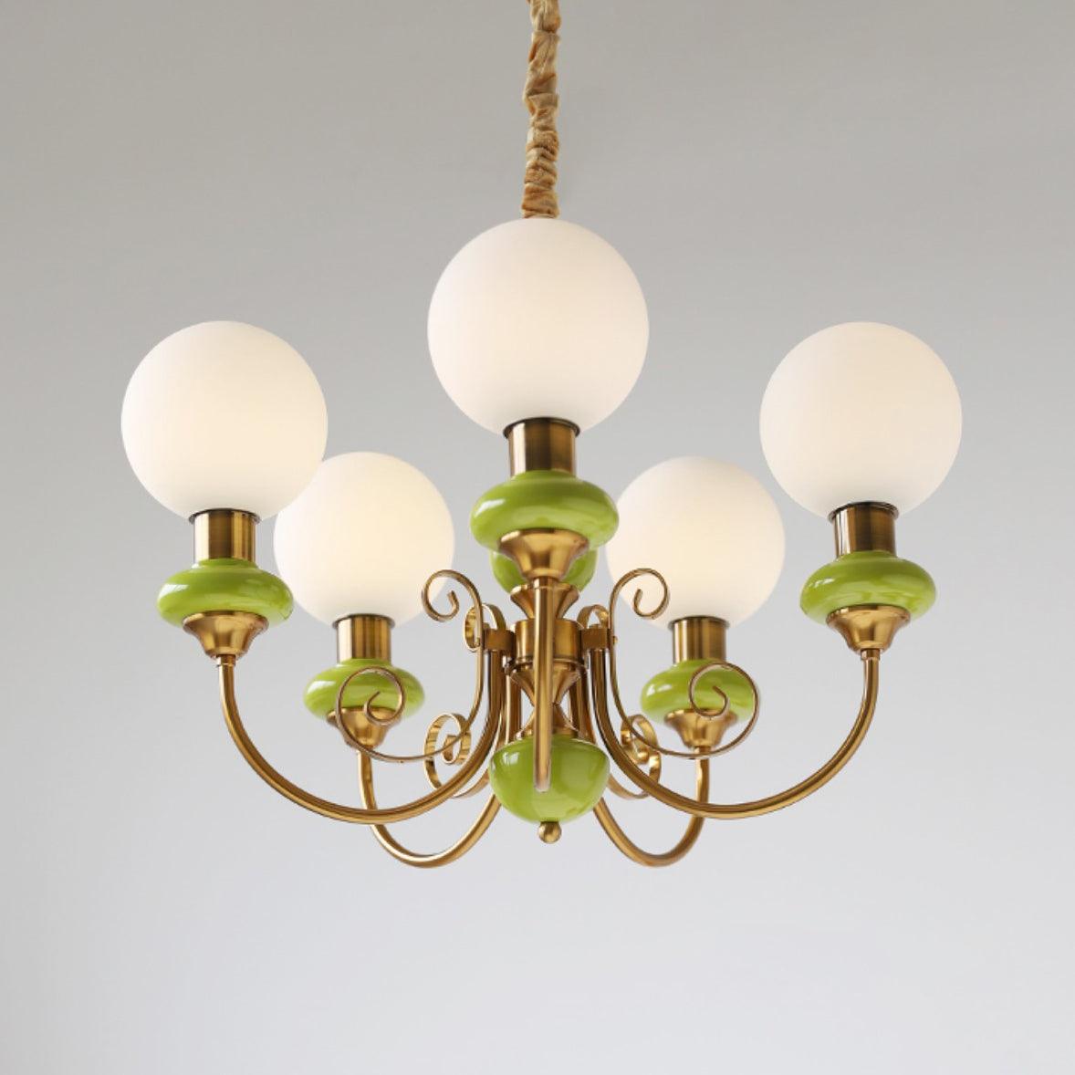 Evanthe Chandelier Glass - Lamp Copper