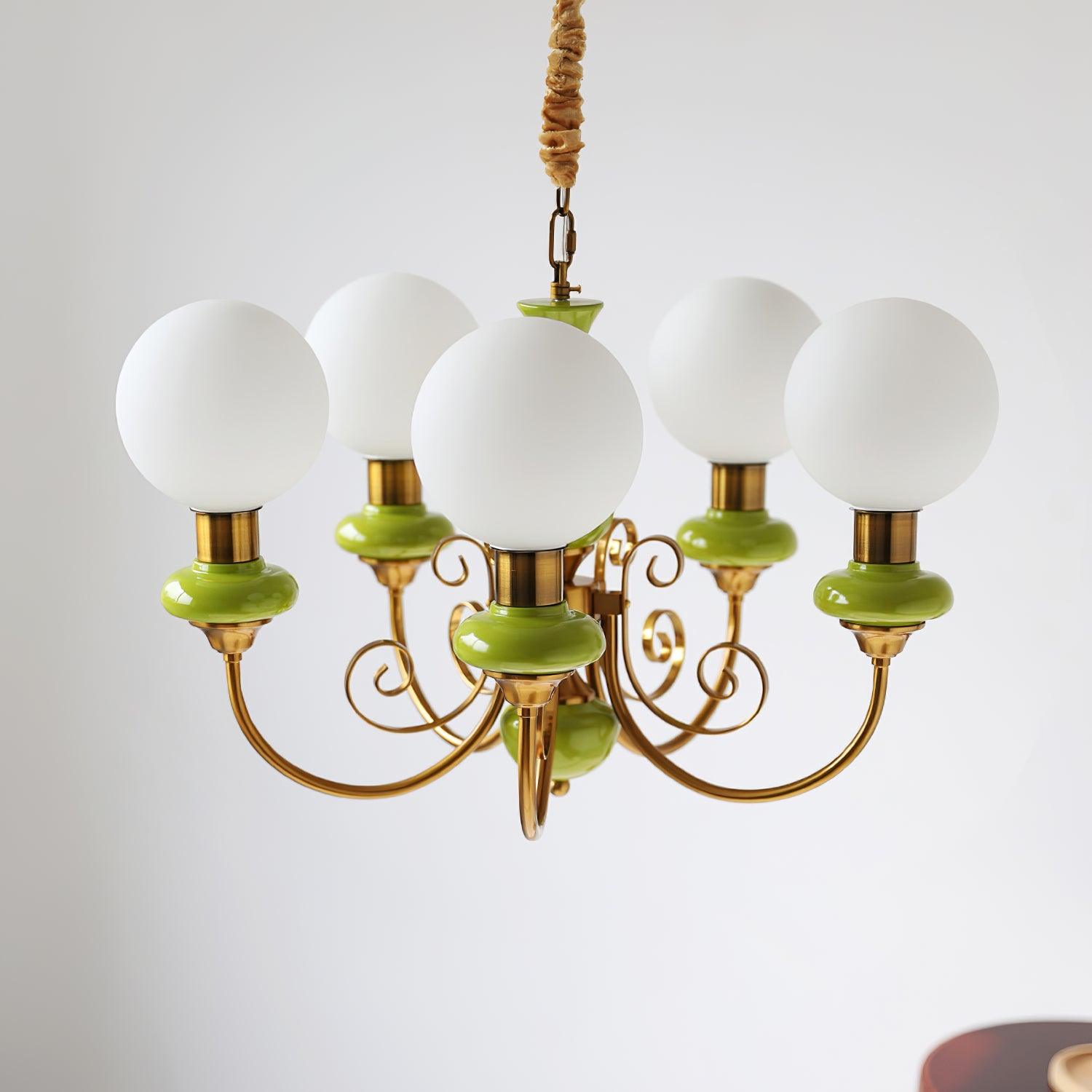 Evanthe Chandelier Glass - Lamp Copper