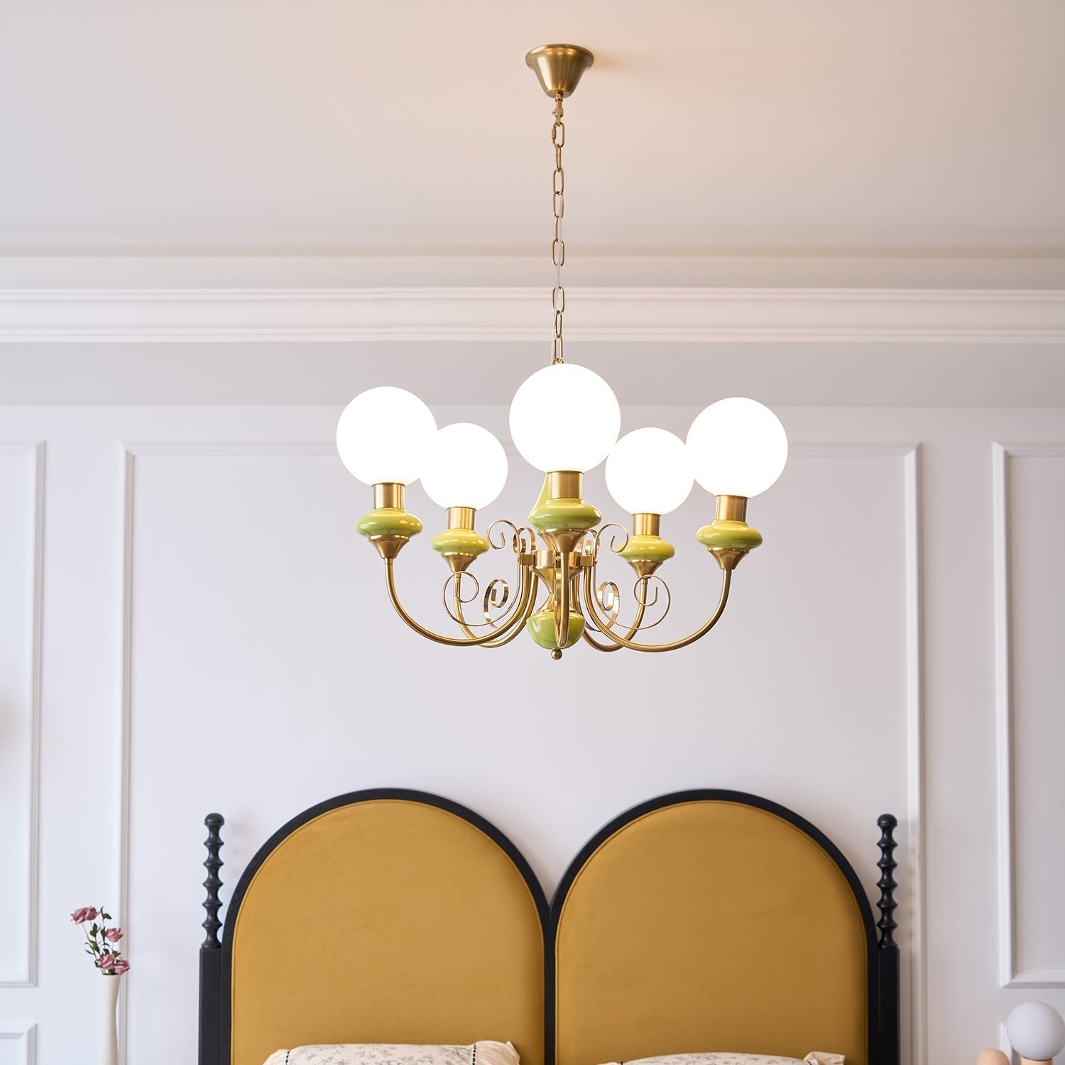 Evanthe Chandelier Glass - Lamp Copper
