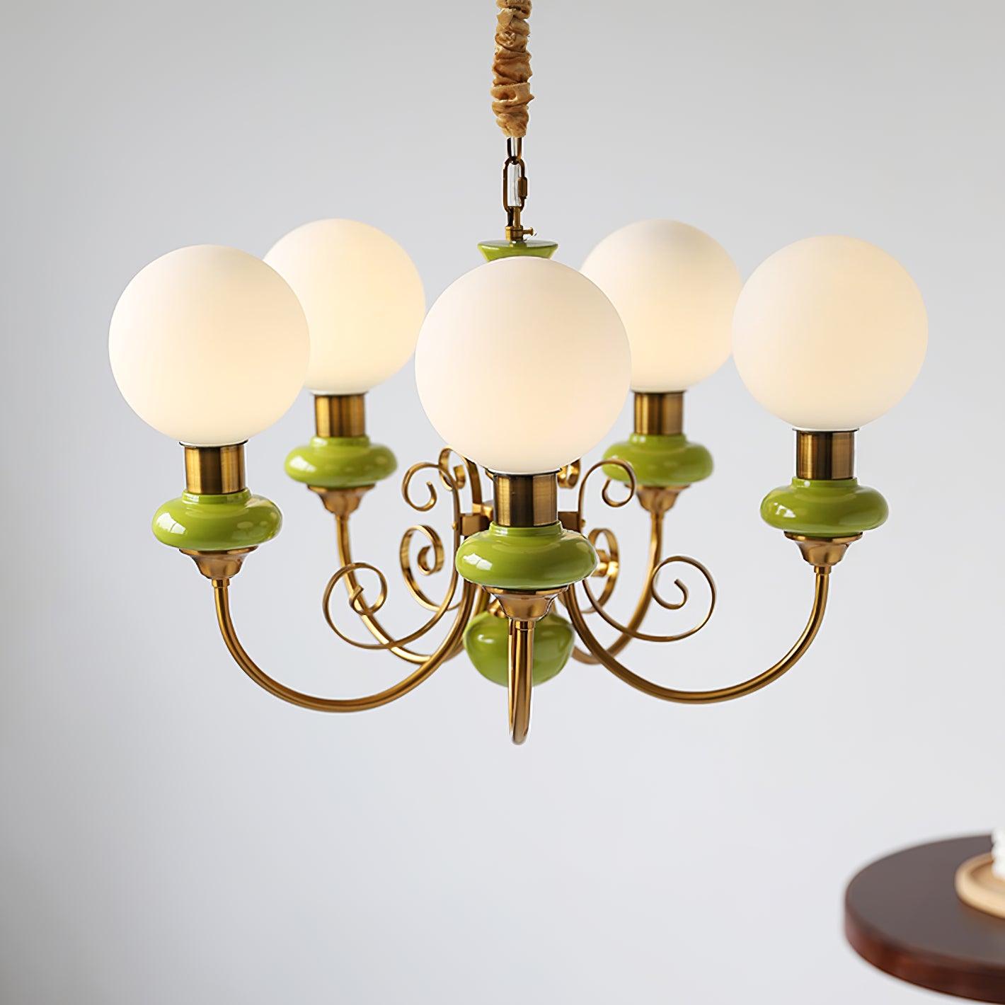 Evanthe Chandelier Glass - Lamp Copper
