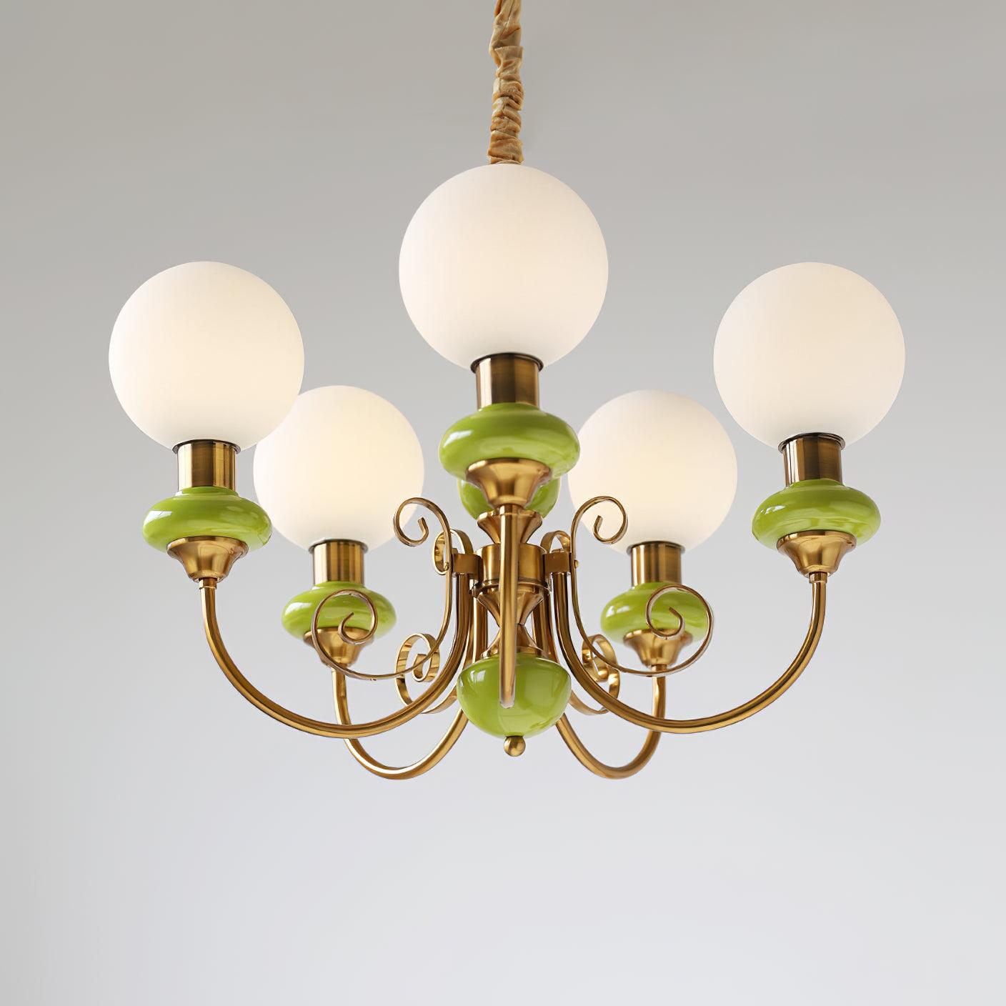 Evanthe Chandelier Glass - Lamp Copper