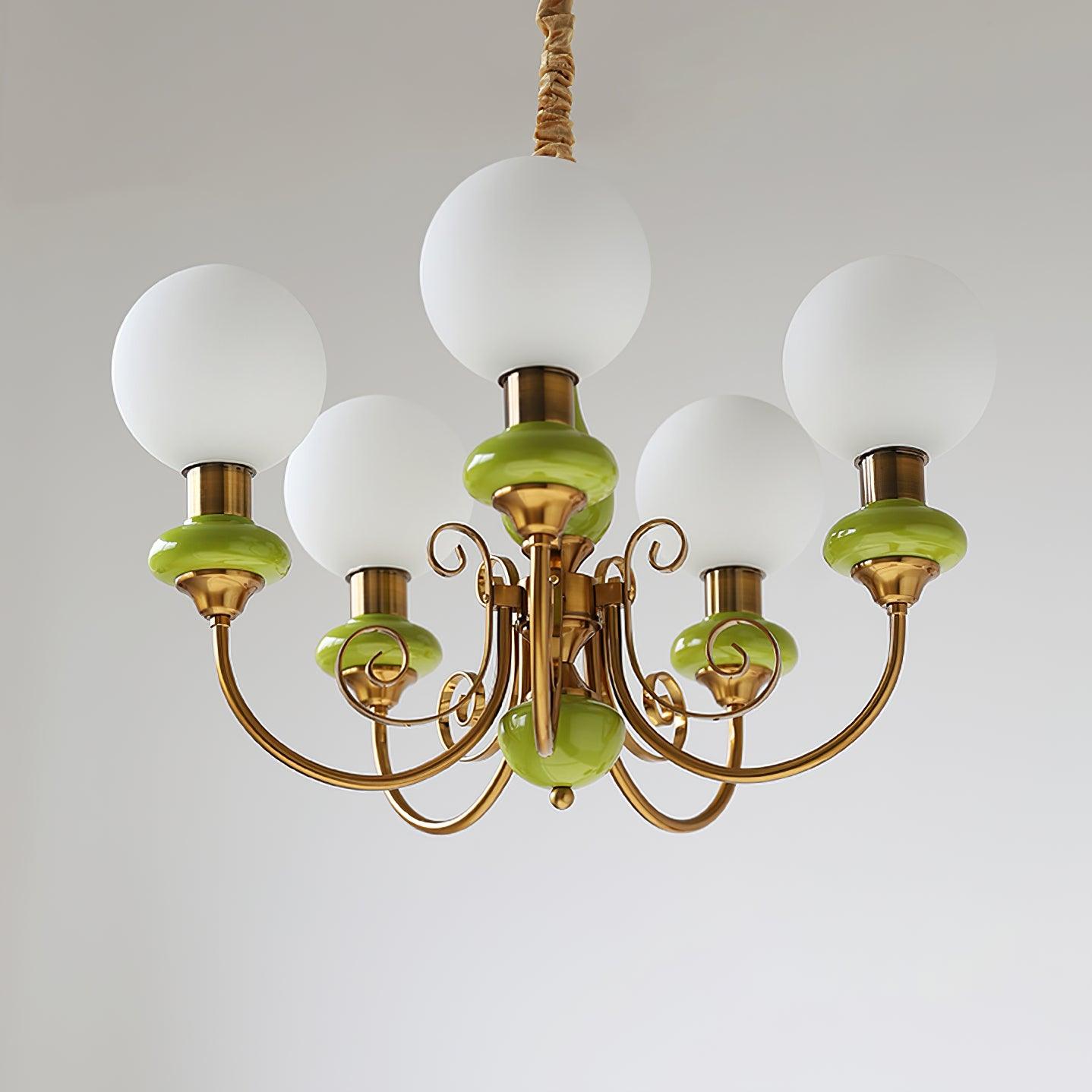 Evanthe Chandelier Glass - Lamp Copper