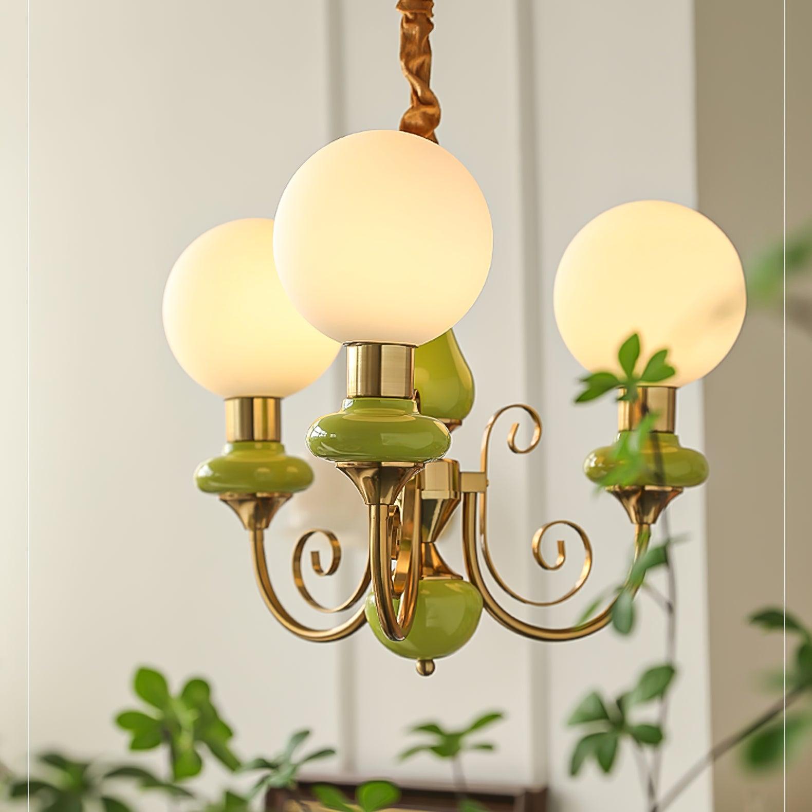 Evanthe Chandelier Glass - Lamp Copper
