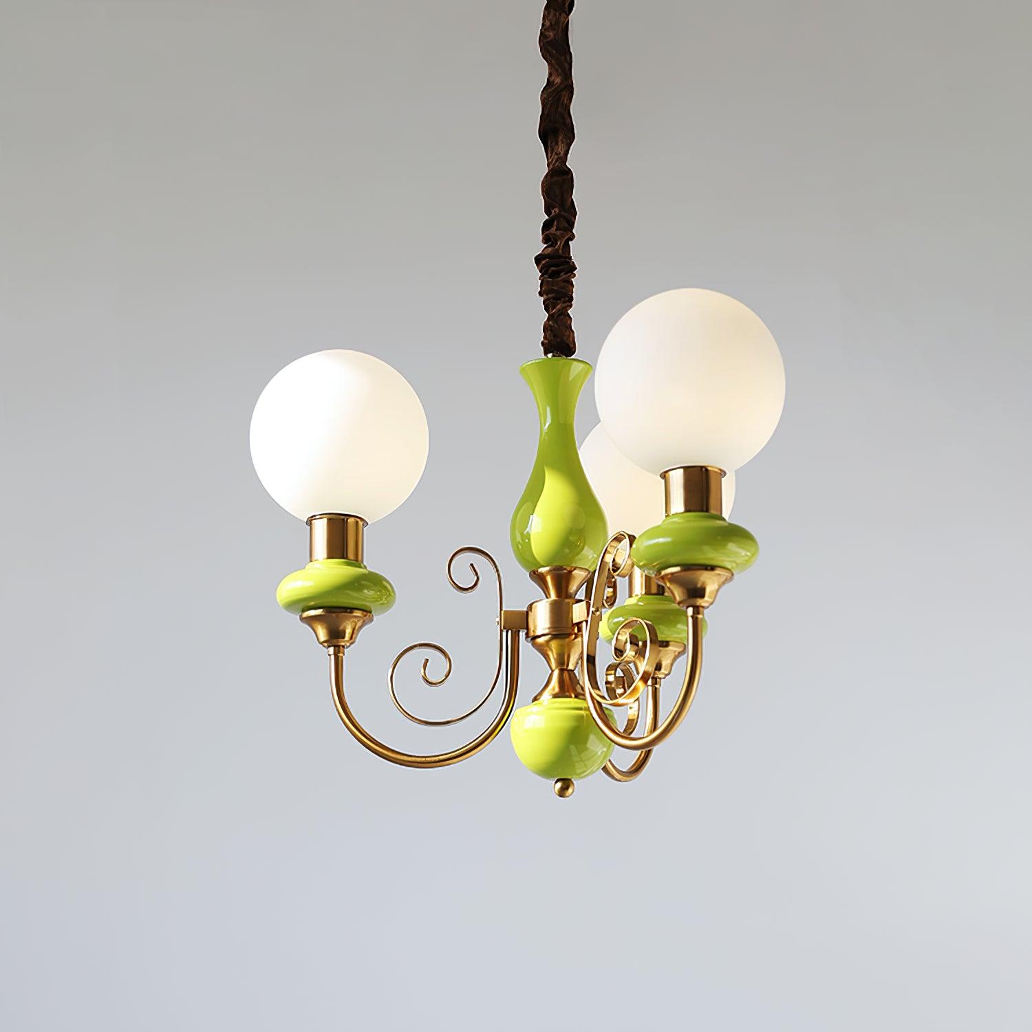 Evanthe Chandelier Glass - Lamp Copper