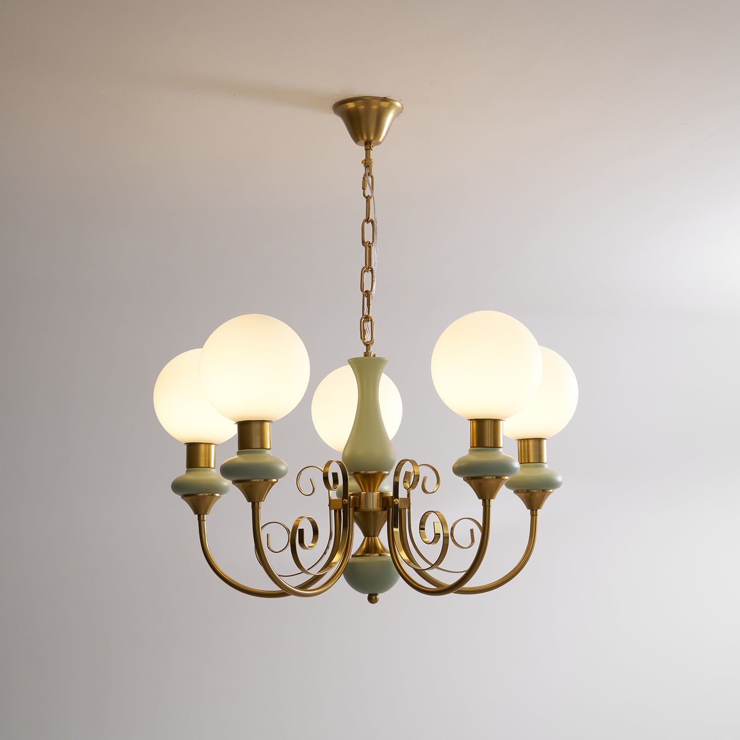 Evanthe Chandelier Glass - Lamp Copper