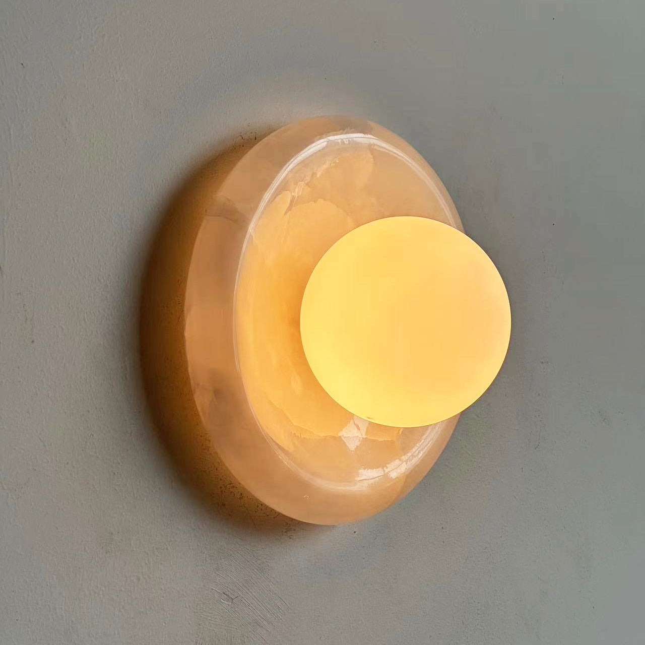 Avi Marble Indoor Wall Sconce - Lamp Copper