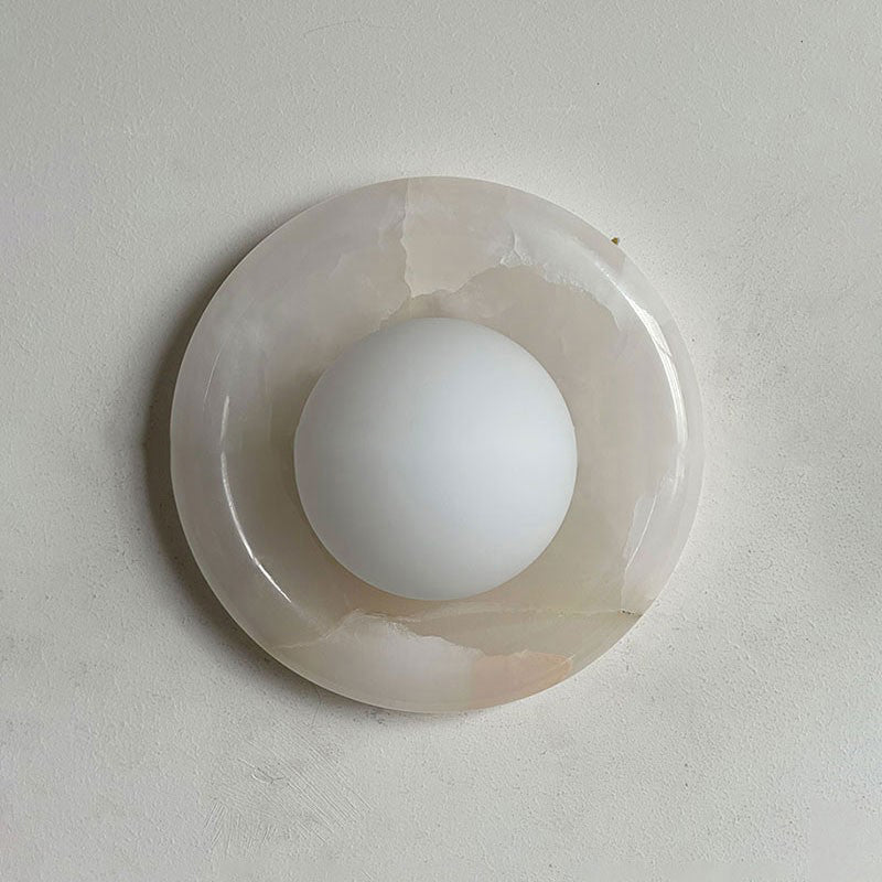 Avi Marble Indoor Wall Sconce - Lamp Copper