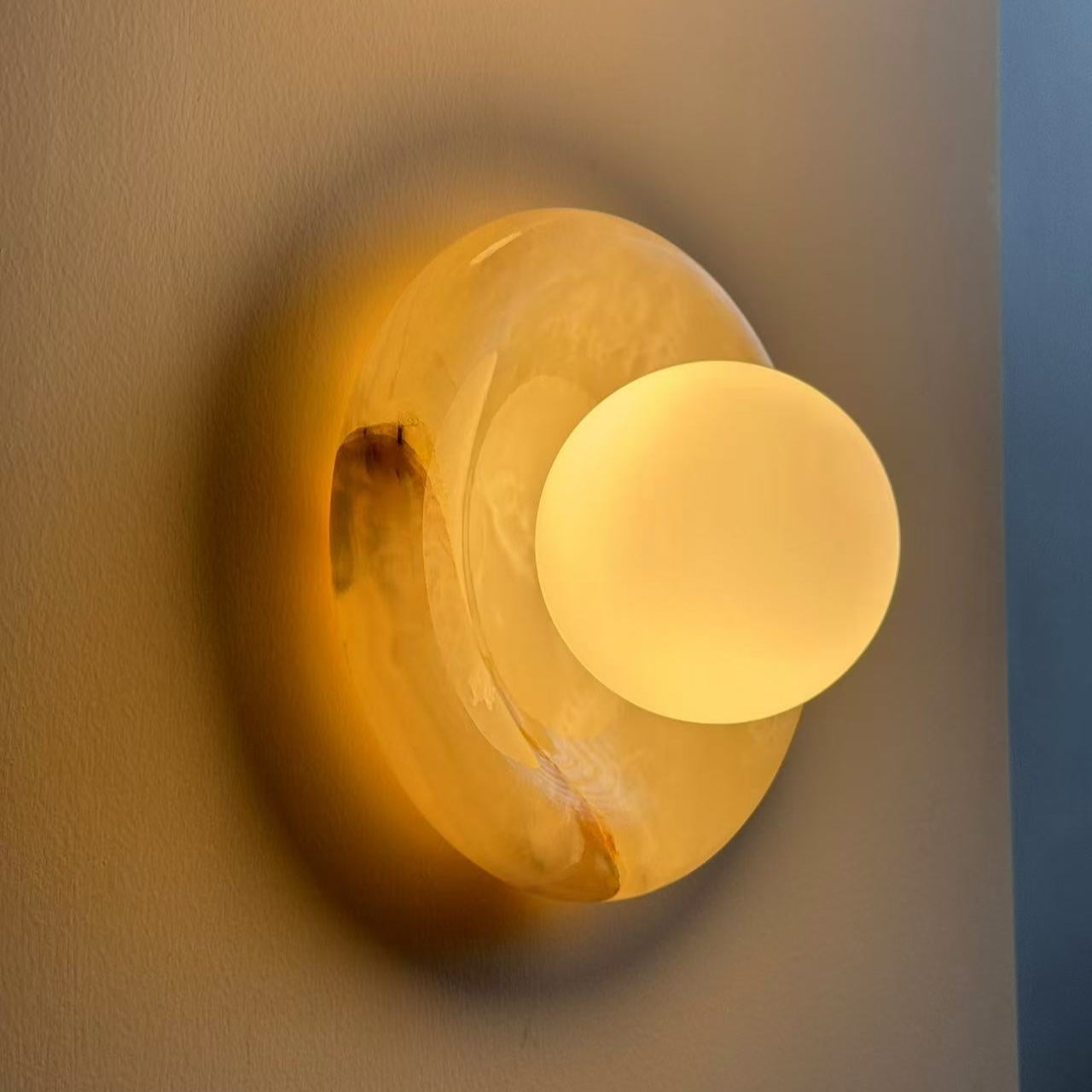 Avi Marble Indoor Wall Sconce - Lamp Copper