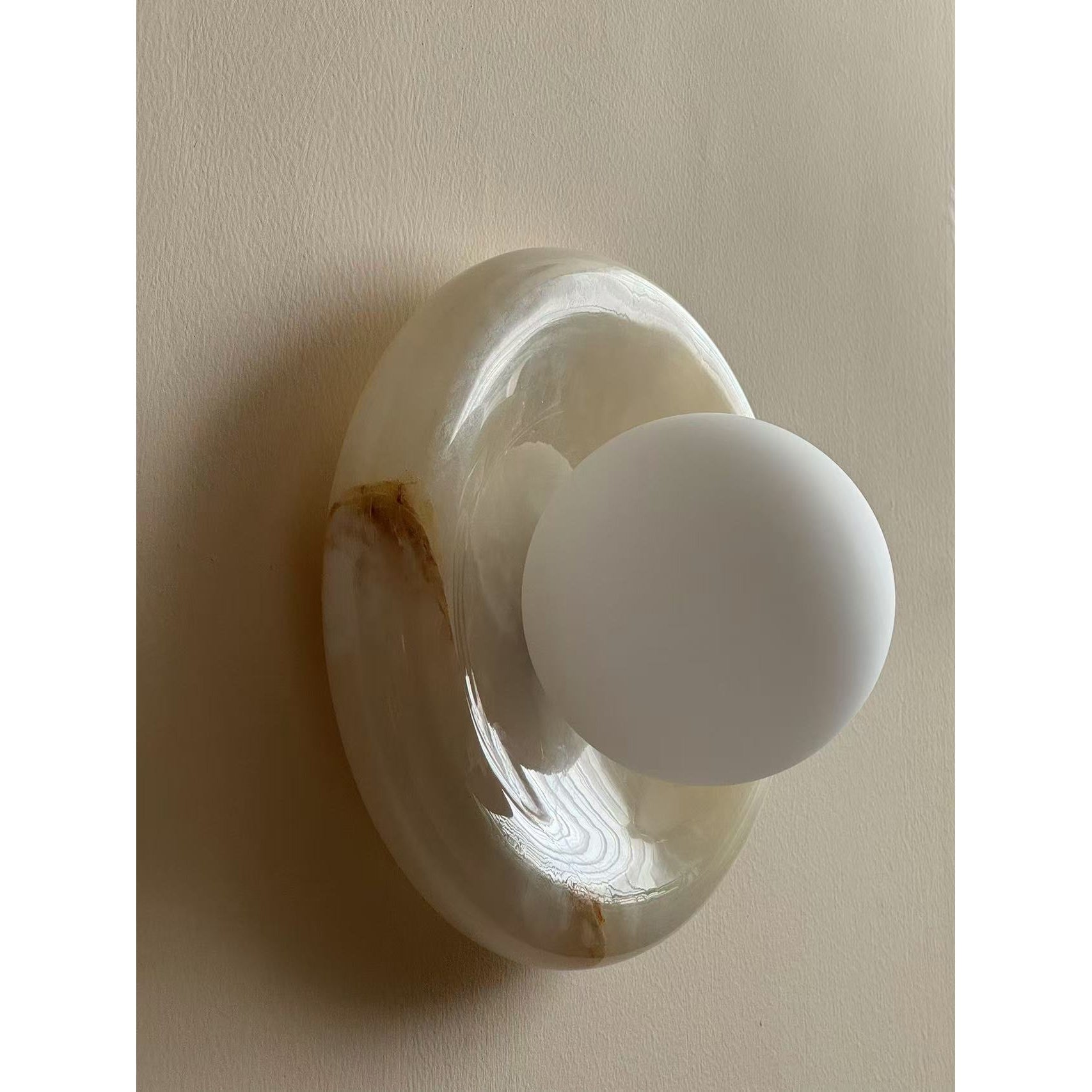 Avi Marble Indoor Wall Sconce - Lamp Copper