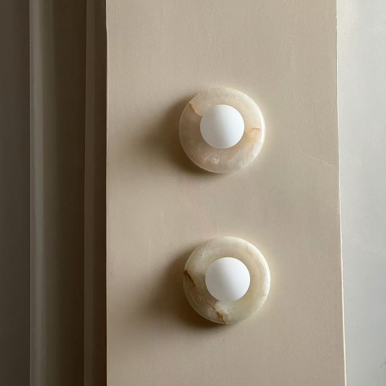 Avi Marble Indoor Wall Sconce - Lamp Copper