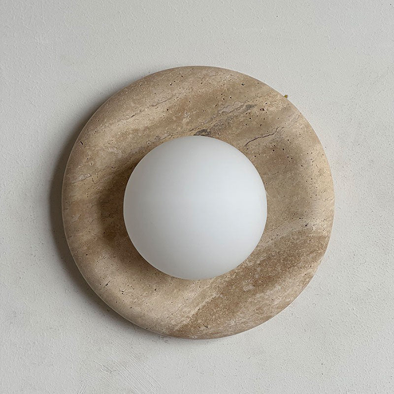 Avi Marble Indoor Wall Sconce - Lamp Copper