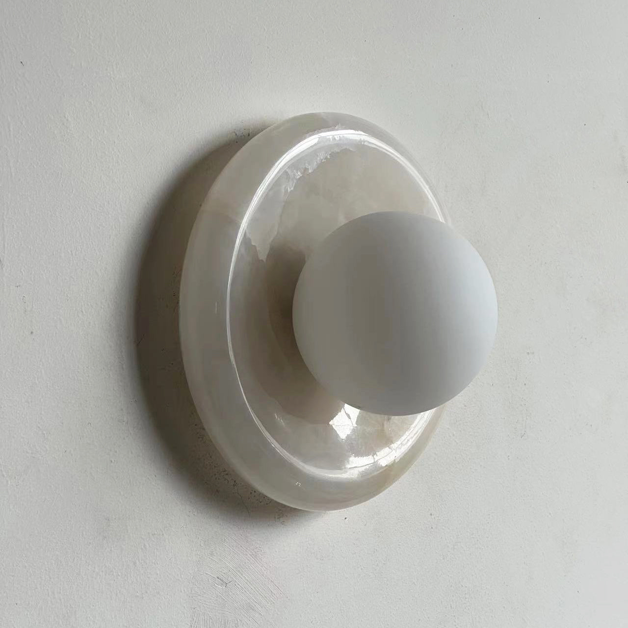 Avi Marble Indoor Wall Sconce - Lamp Copper
