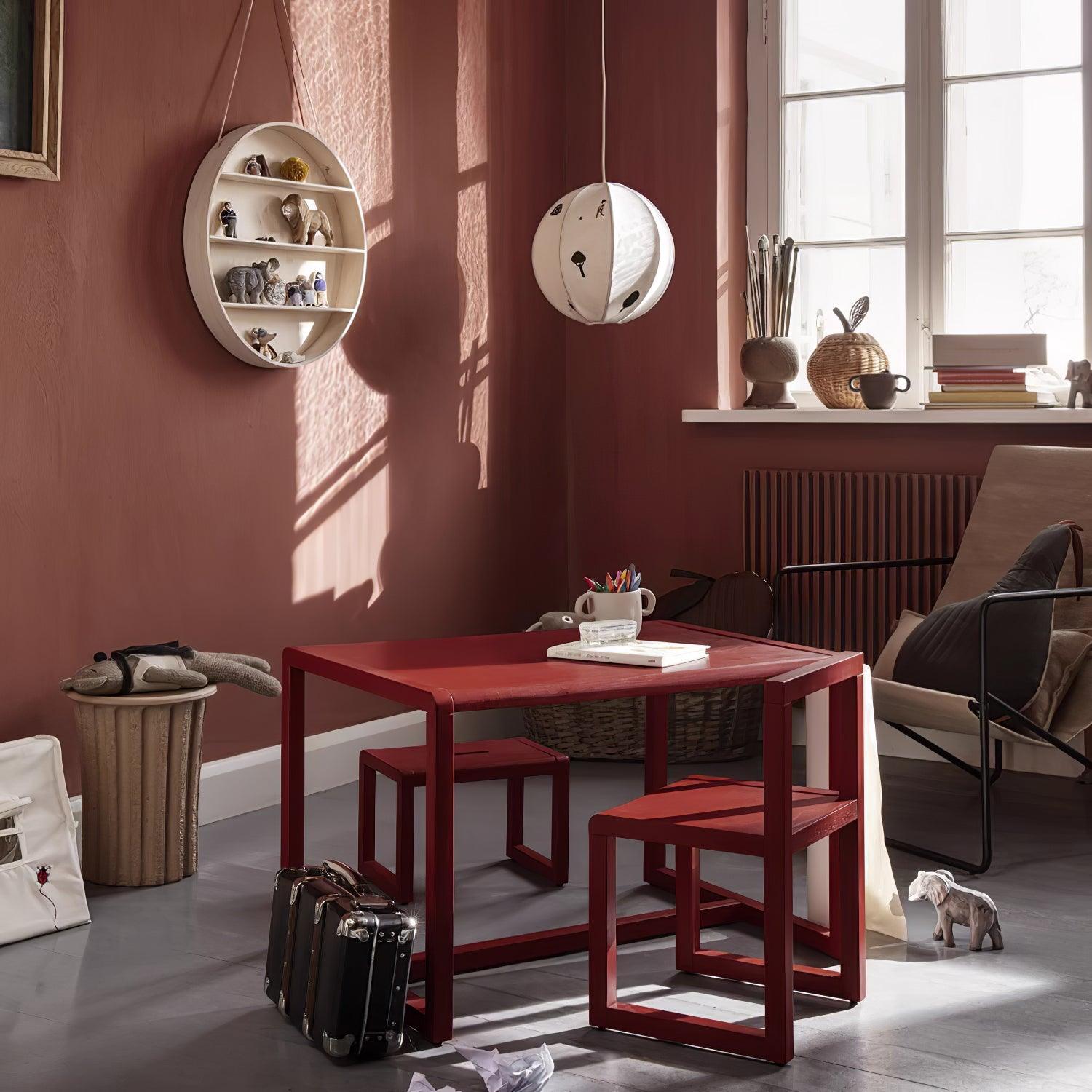 Elva Pendant Light Paper Ball Drawing - Lamp Copper