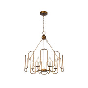 Cocaryra Vintage Industrial Metal Chandelier - Lamp Copper