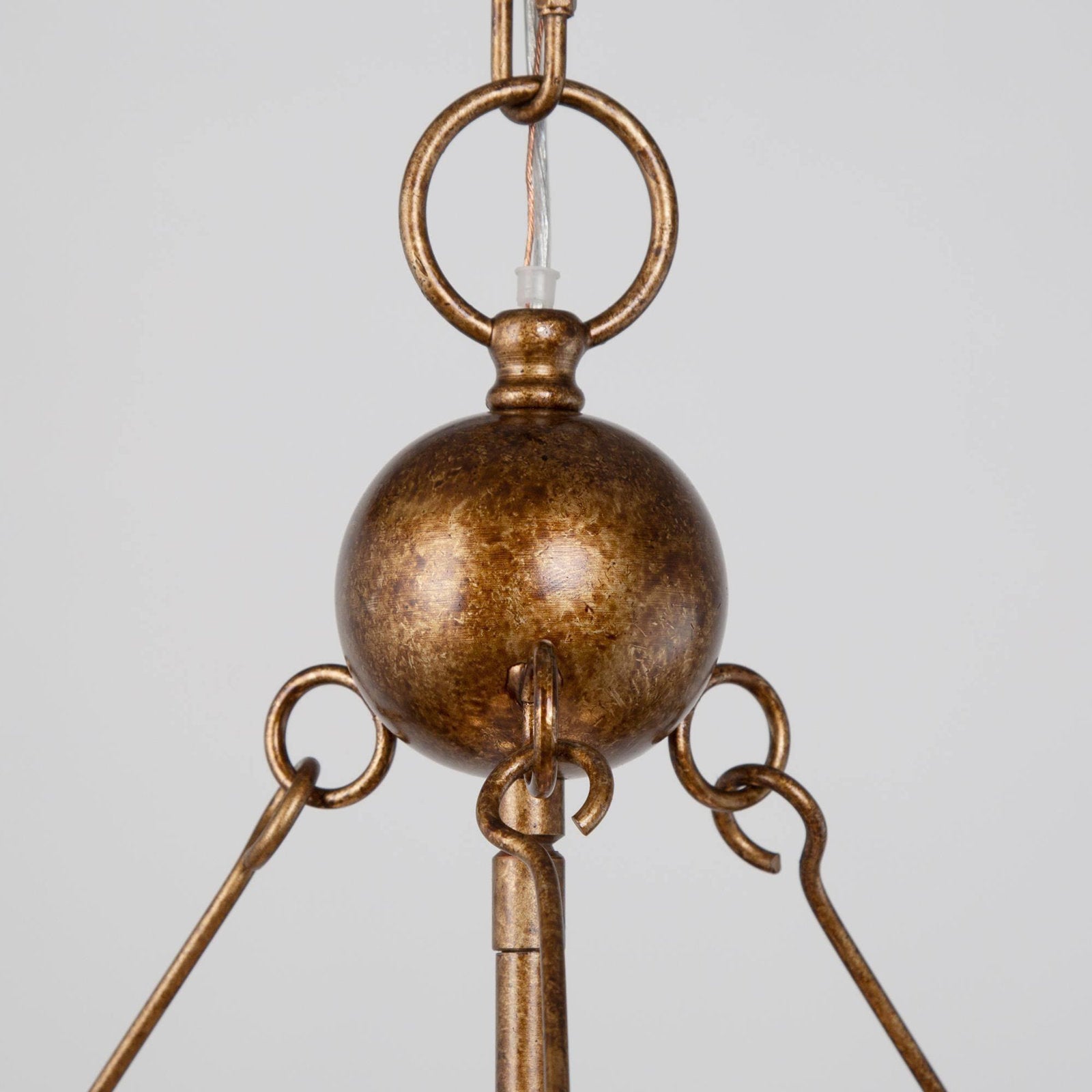 Cocaryra Vintage Industrial Metal Chandelier - Lamp Copper