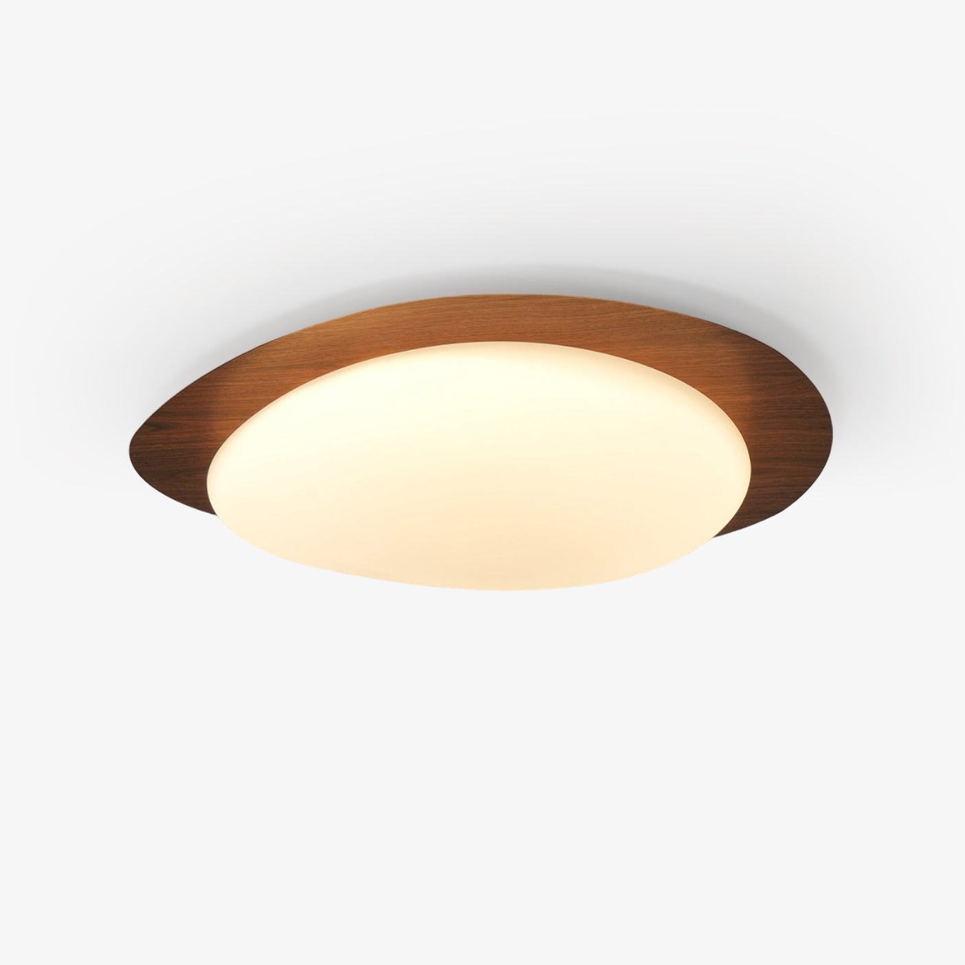 Quisti Pebble Walnut Ceiling Light - Lamp Copper