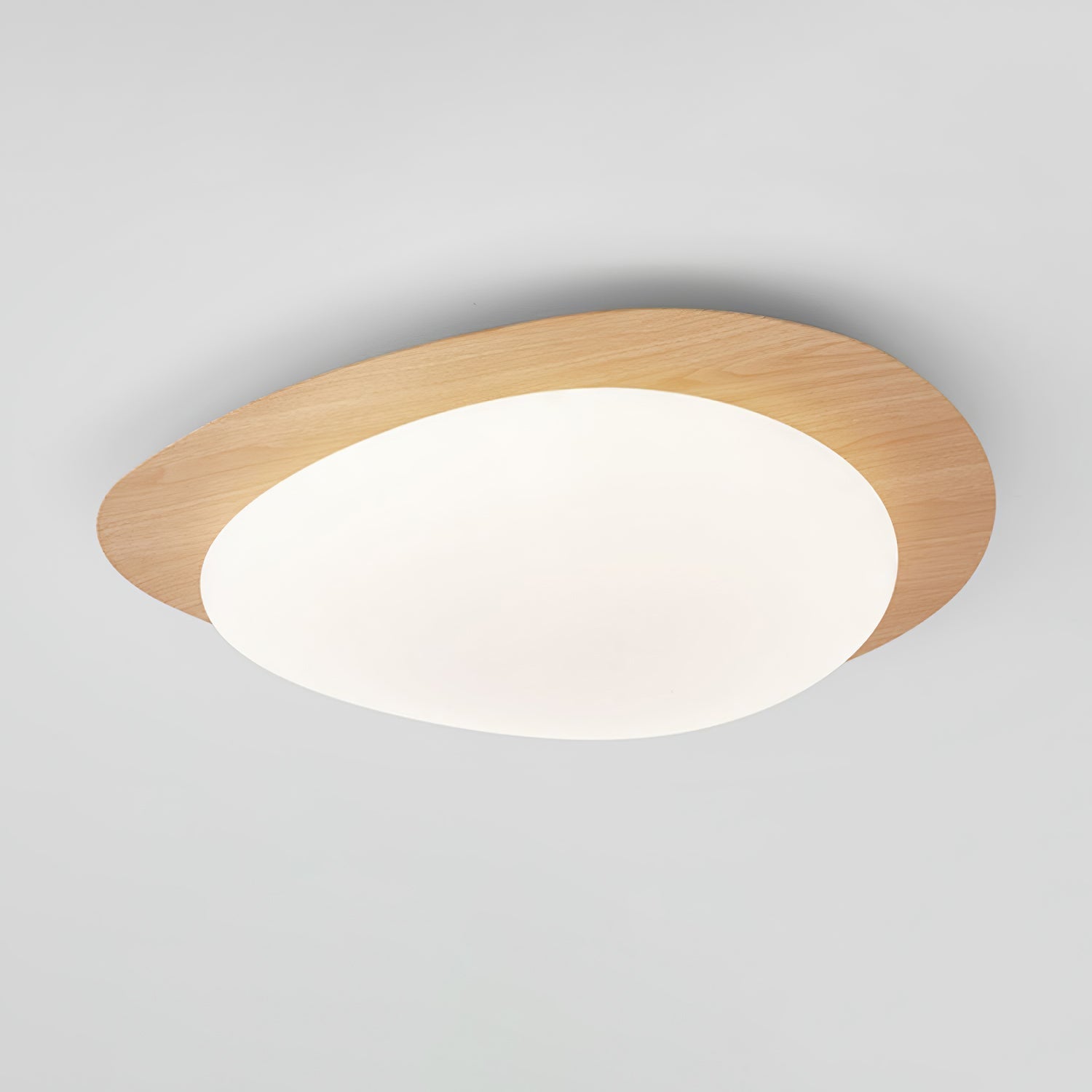 Quisti Pebble Walnut Ceiling Light - Lamp Copper