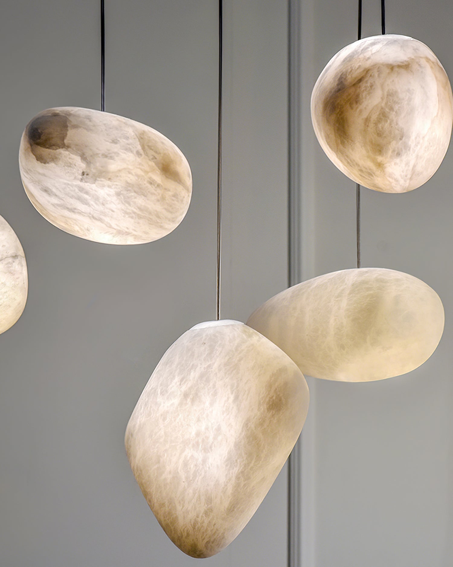Nerida Alabaster Pendant Light - Lamp Copper