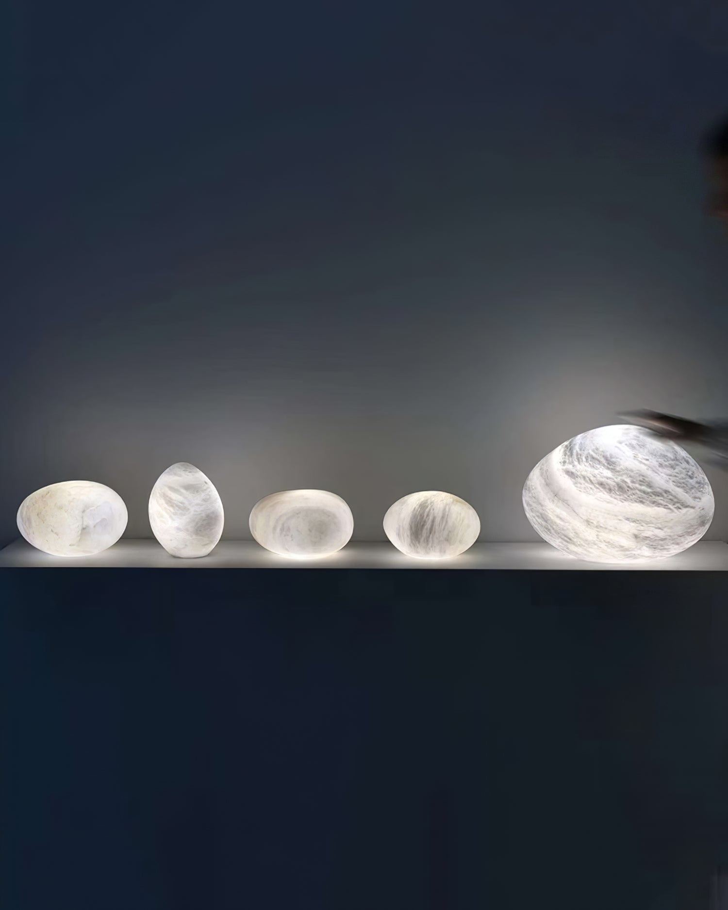Nerida Alabaster Pendant Light - Lamp Copper