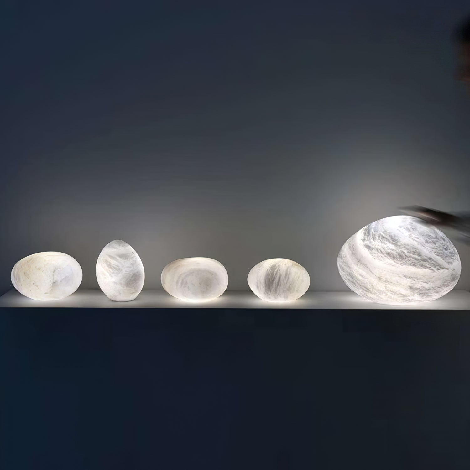 Nerida Alabaster Pendant Light - Lamp Copper