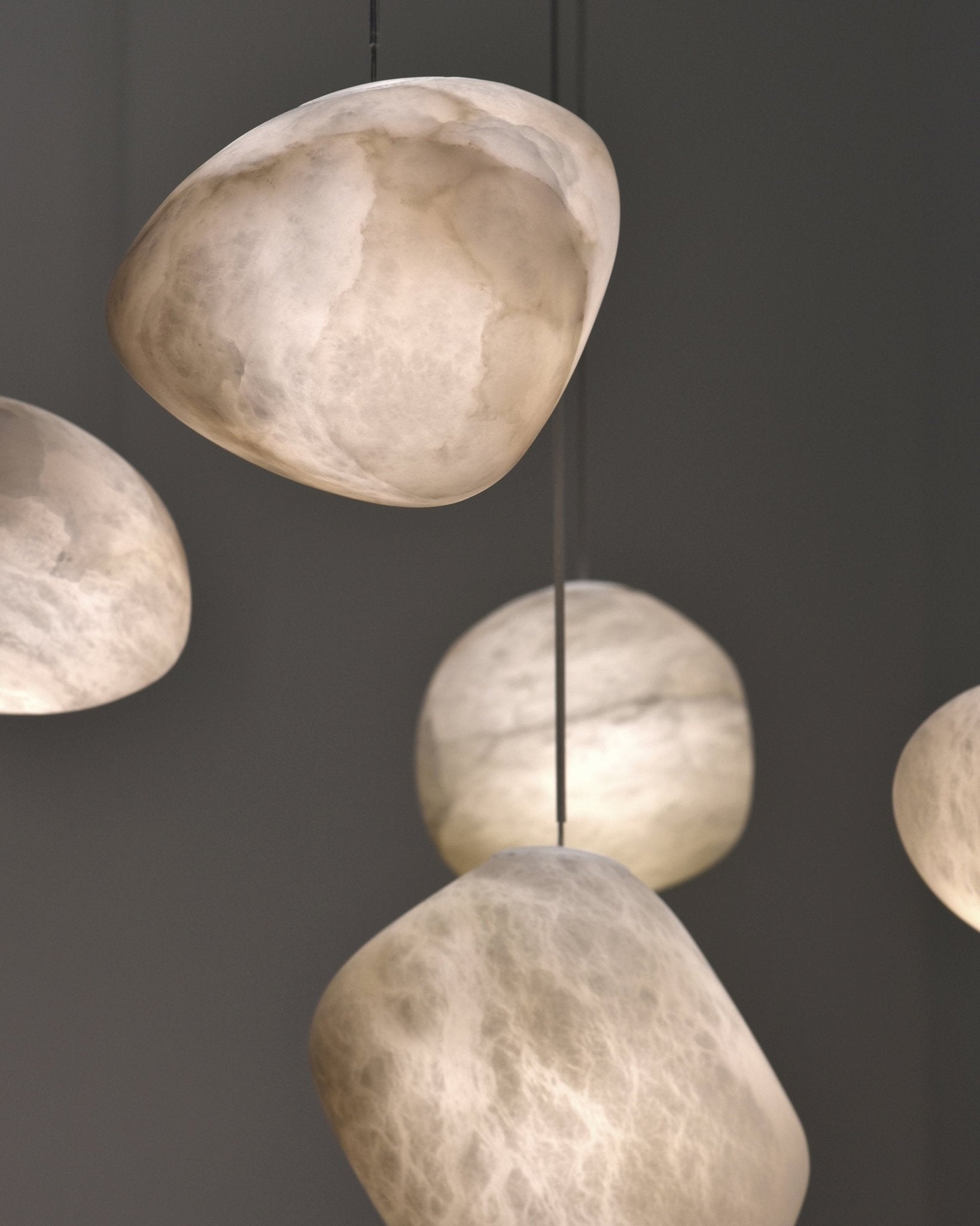 Nerida Alabaster Pendant Light - Lamp Copper