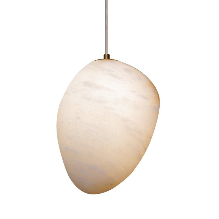 Nerida Alabaster Pendant Light - Lamp Copper