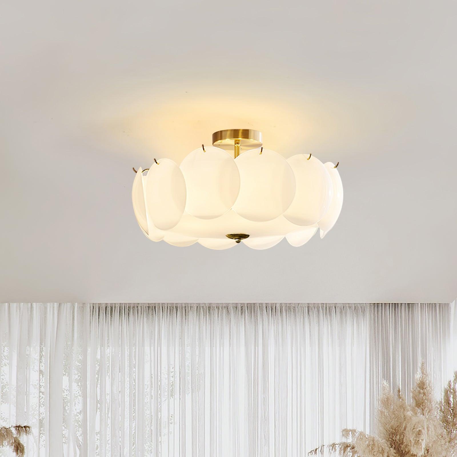 Meiho Petal Shell Ceiling Light - Lamp Copper