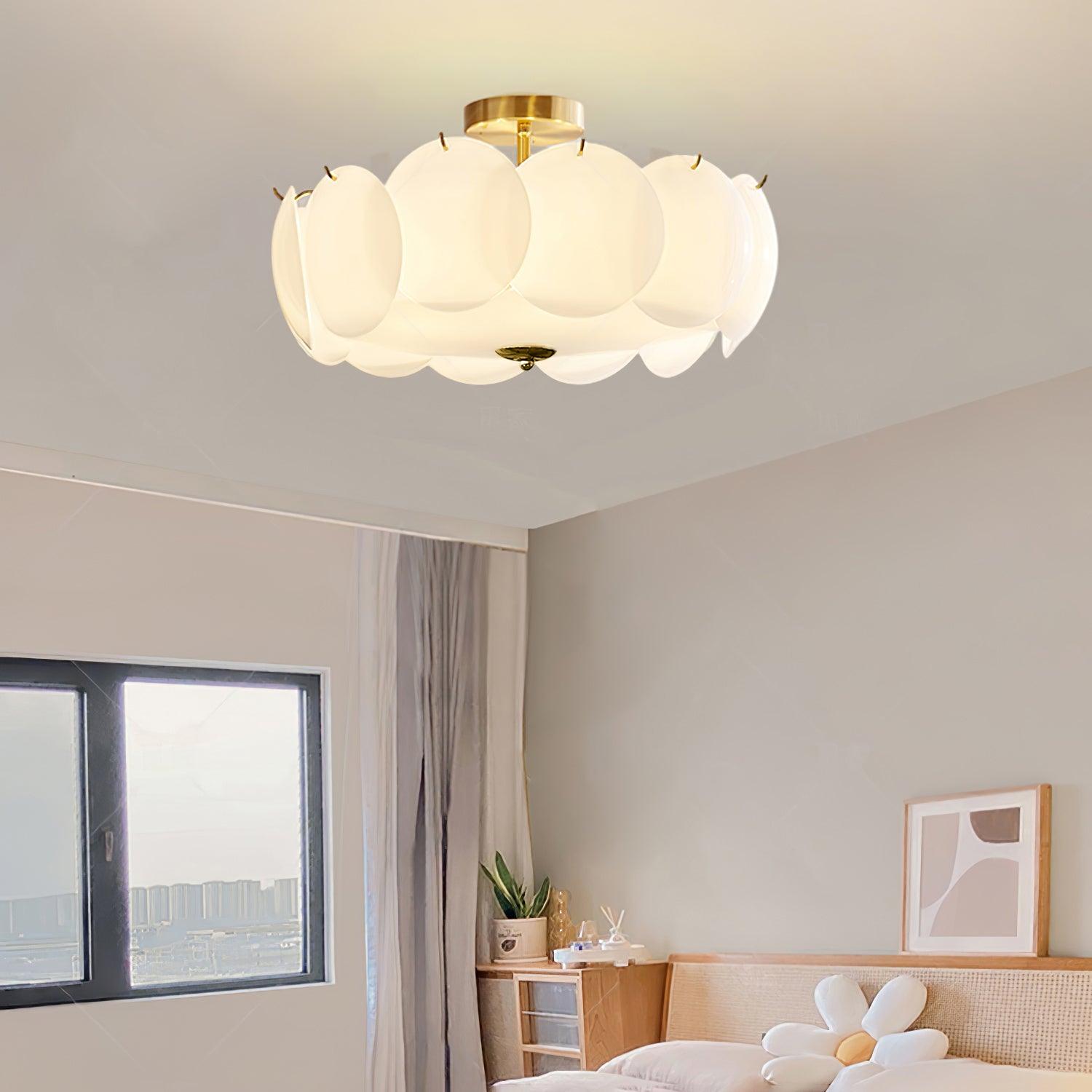 Meiho Petal Shell Ceiling Light - Lamp Copper