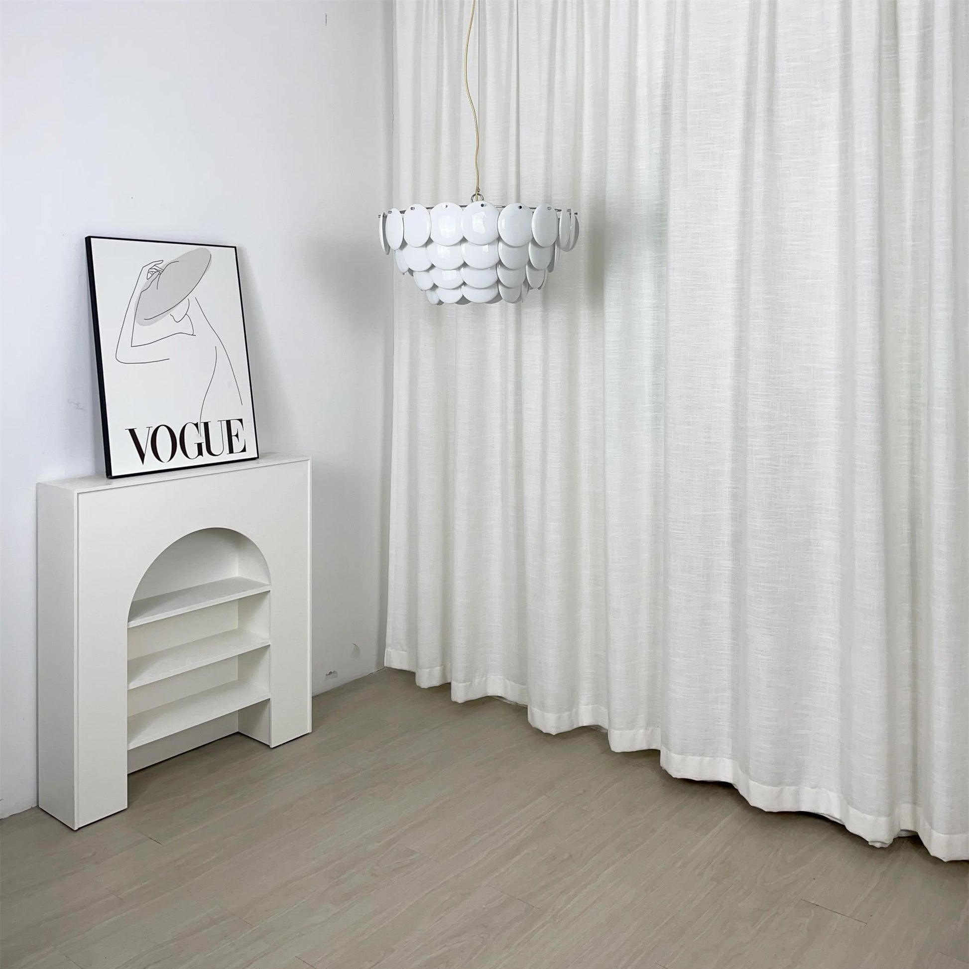 Coshael Postmodern Luxury Metal Ceramic Chandelier - Lamp Copper