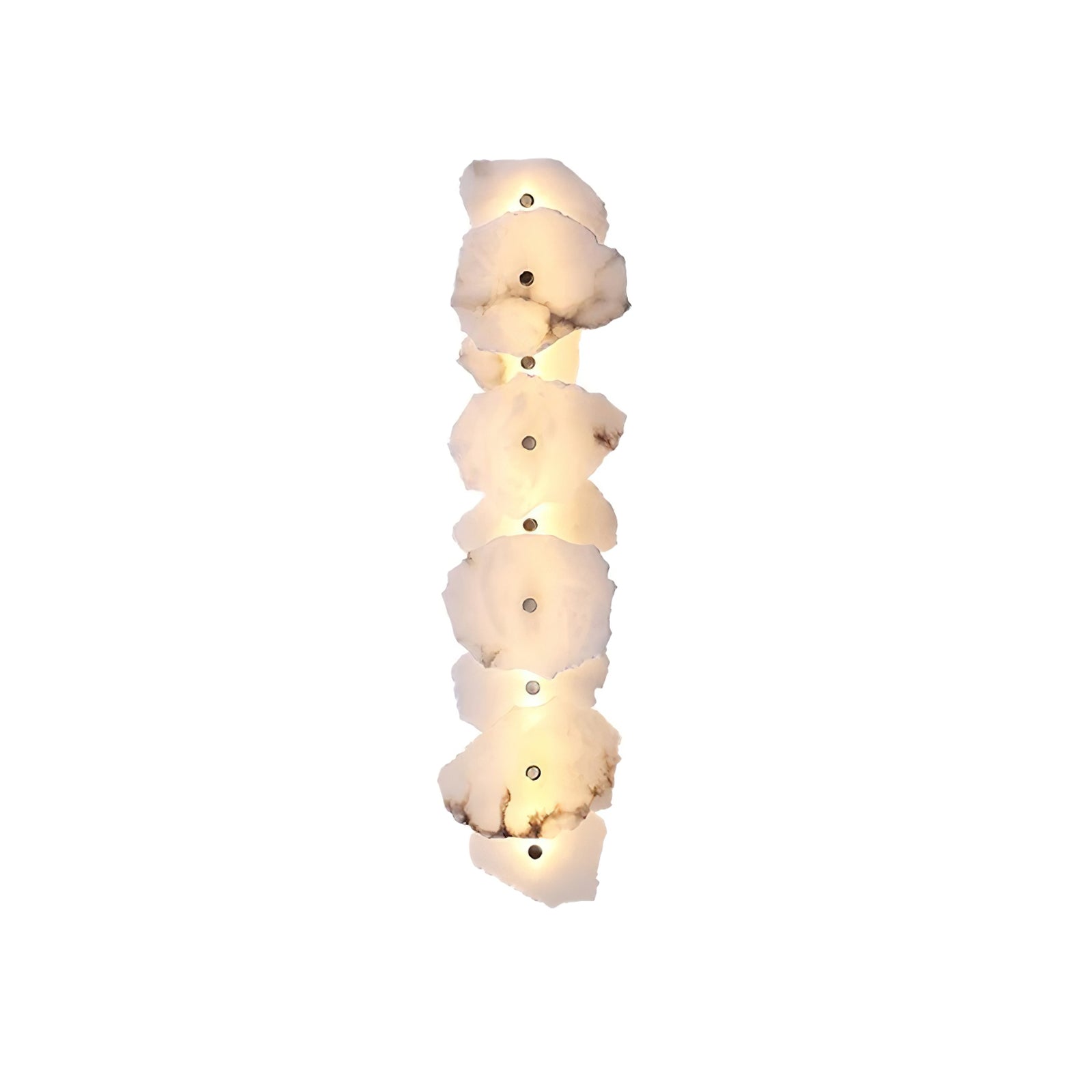 Cevra Alabaster Flower Wall Lamp - Lamp Copper