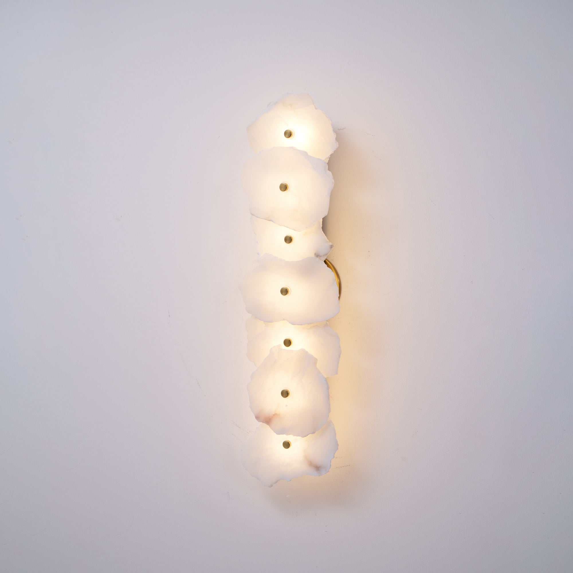 Cevra Alabaster Flower Wall Lamp - Lamp Copper