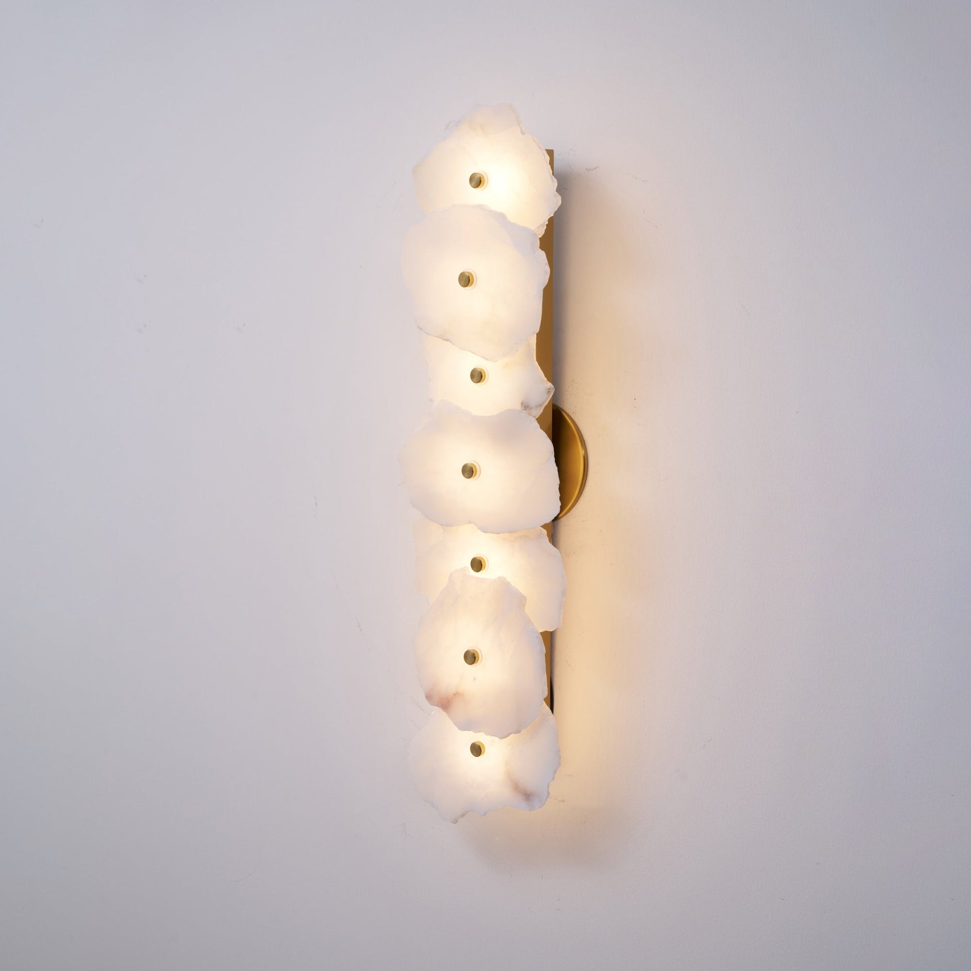 Ritta Alabaster Flower Wall Lamp - Lamp Copper