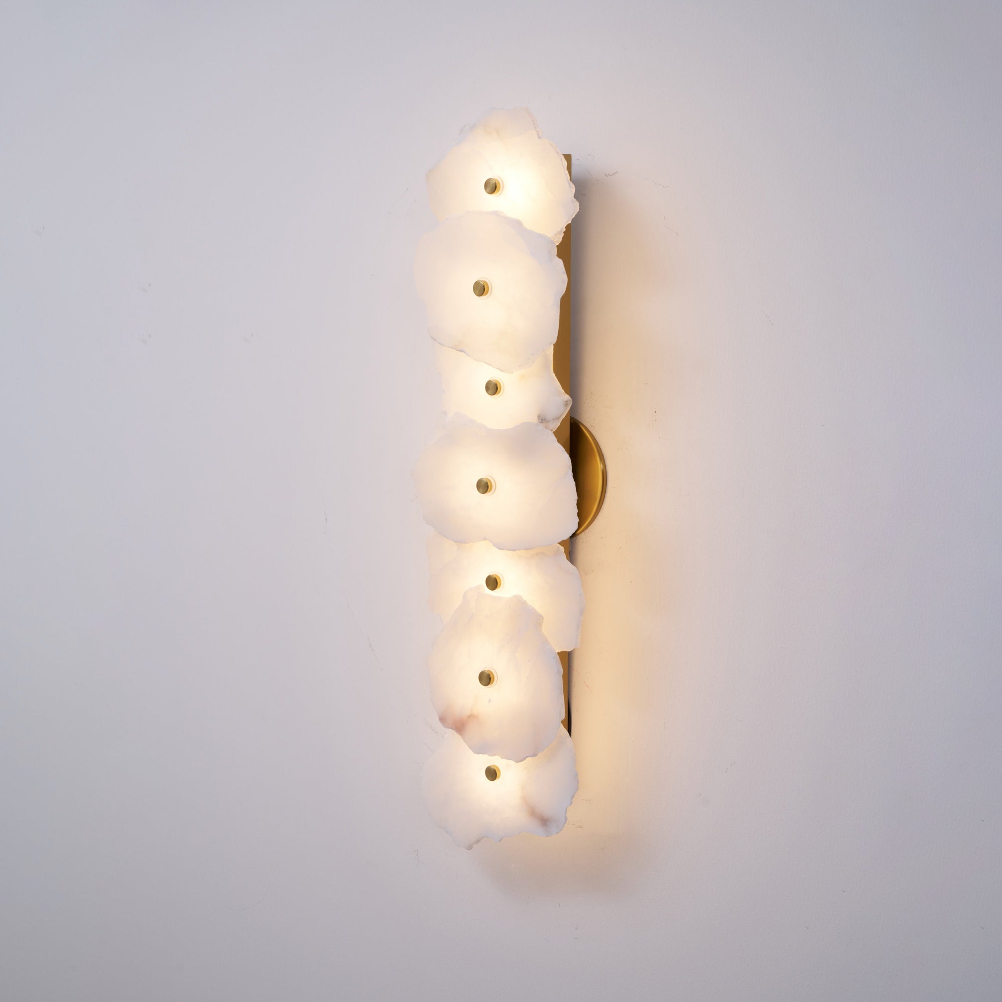Ritta Alabaster Flower Wall Lamp - Lamp Copper