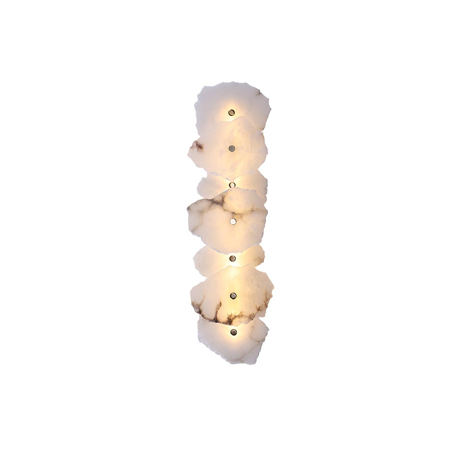 Cevra Alabaster Flower Wall Lamp - Lamp Copper