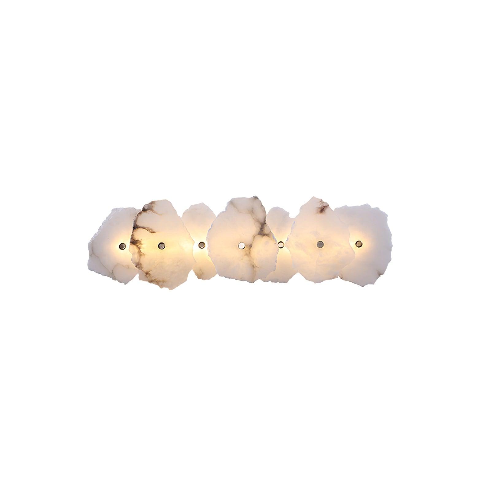 Cevra Alabaster Flower Wall Lamp - Lamp Copper