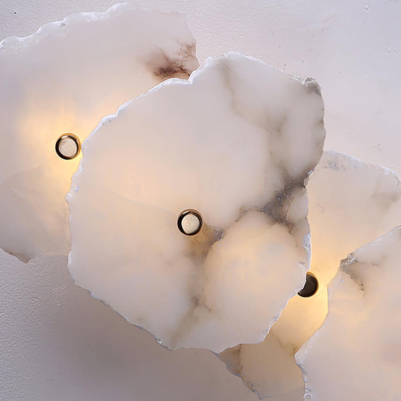 Ritta Alabaster Flower Wall Lamp - Lamp Copper